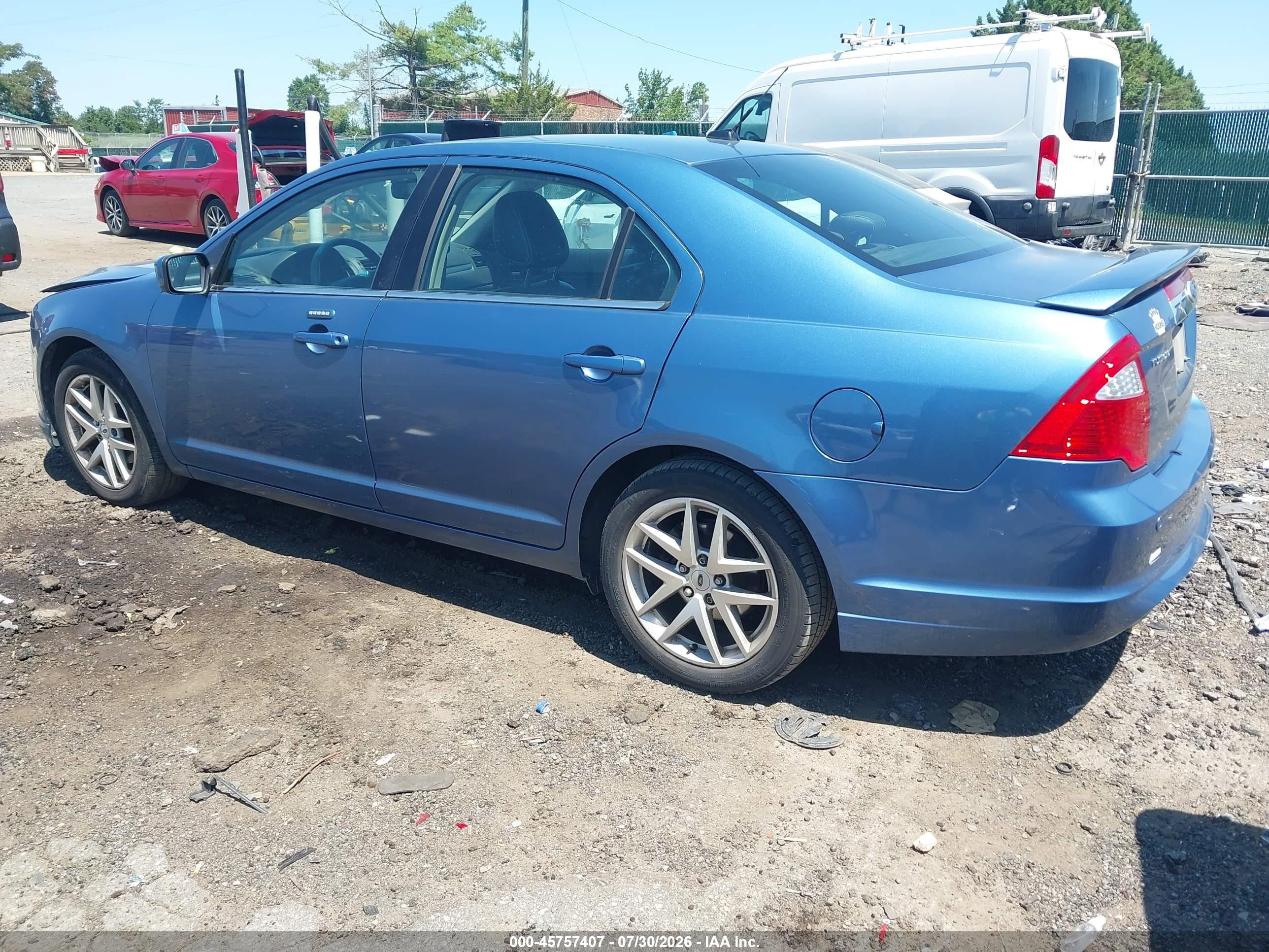 2010 Ford Fusion Sel Blue vin: 3FAHP0JG4AR408924