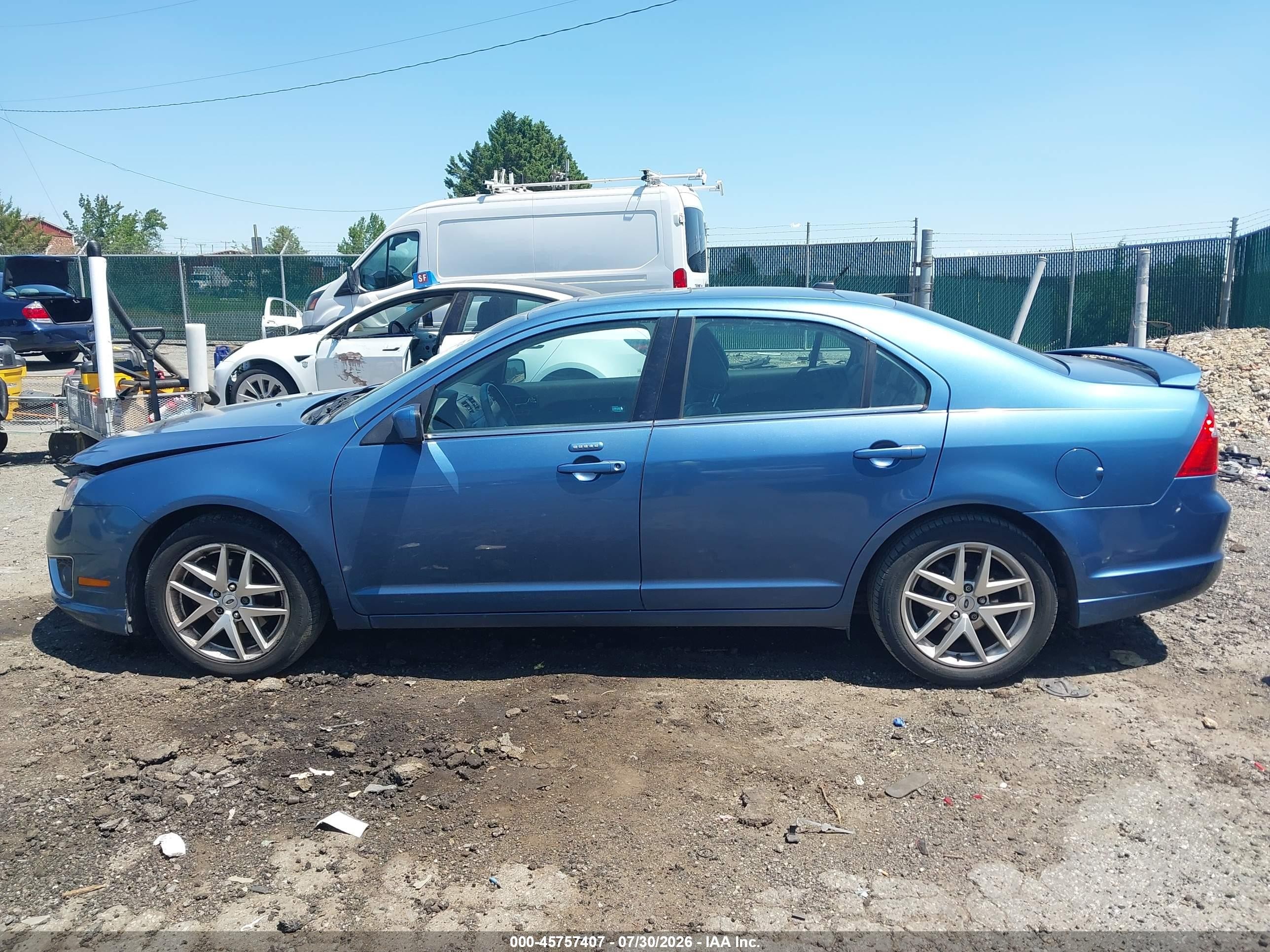 2010 Ford Fusion Sel Blue vin: 3FAHP0JG4AR408924