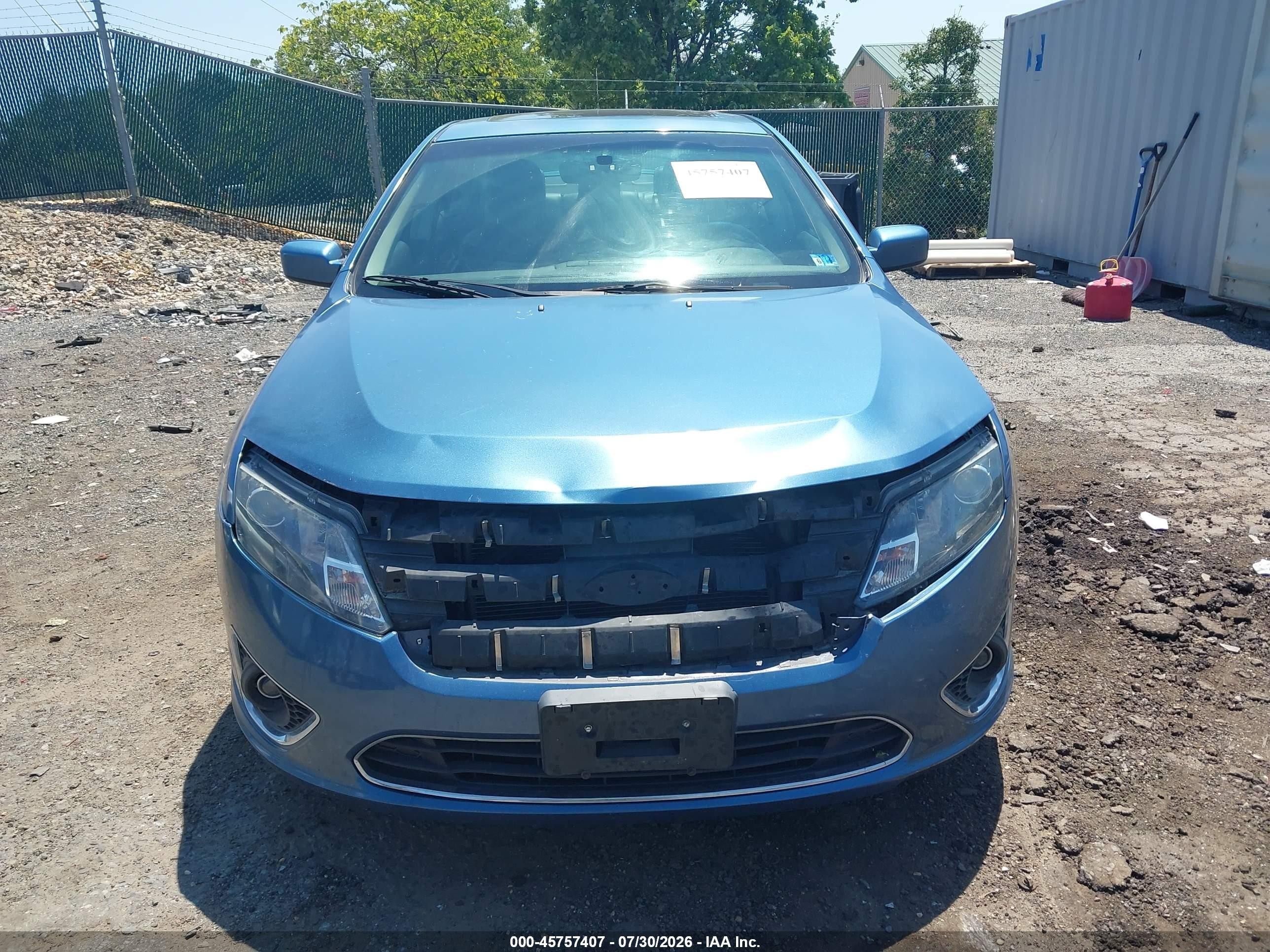 2010 Ford Fusion Sel Blue vin: 3FAHP0JG4AR408924