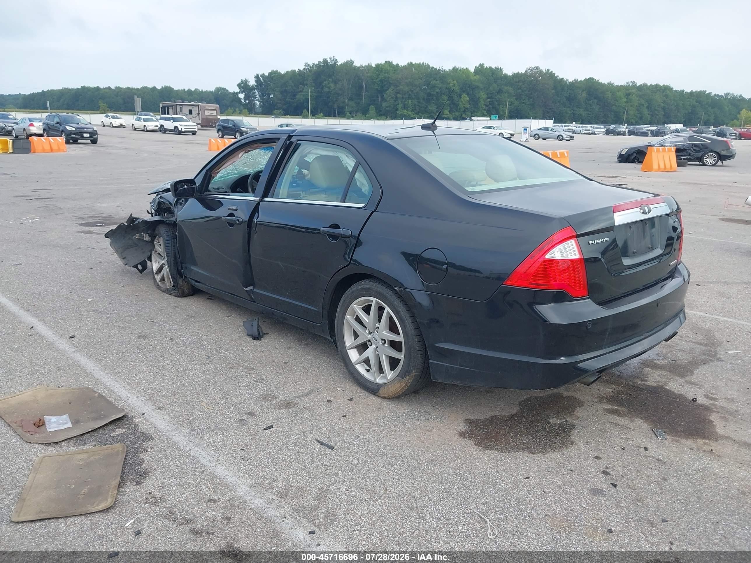 2011 Ford Fusion Sel Black vin: 3FAHP0JG4BR147893