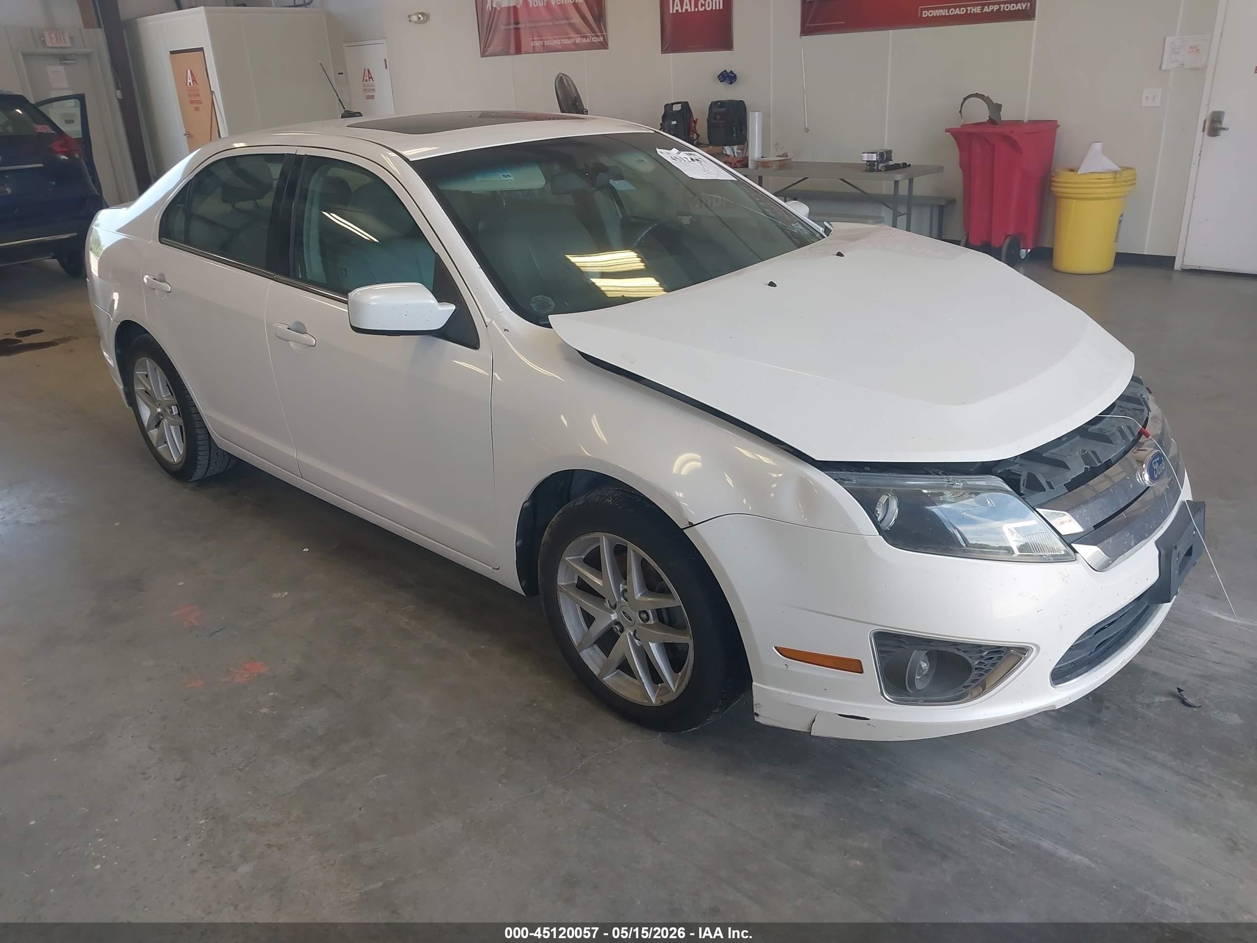 2011 Ford Fusion Sel White vin: 3FAHP0JG4BR318495