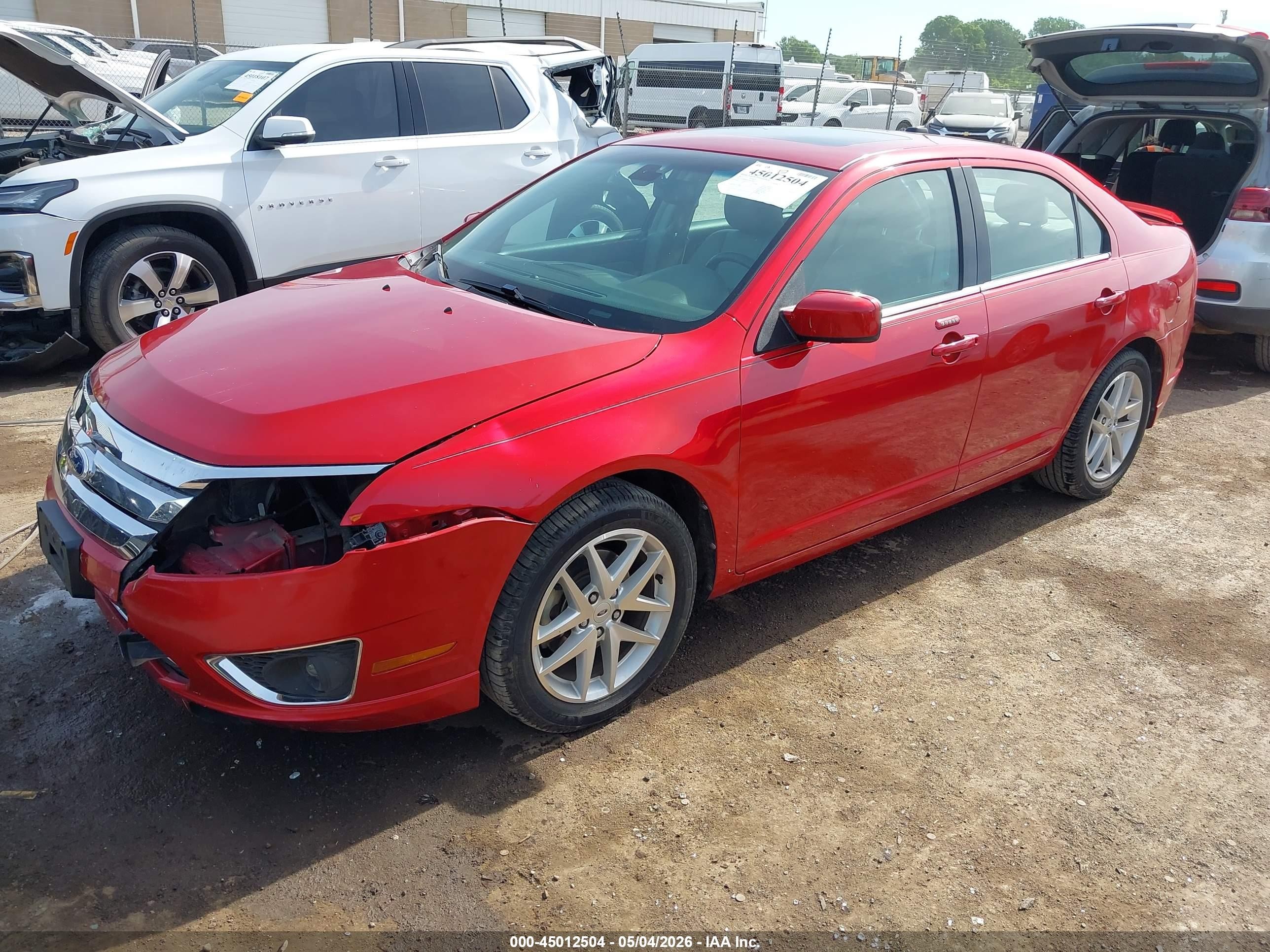2012 Ford Fusion Sel Красный vin: 3FAHP0JG4CR192883