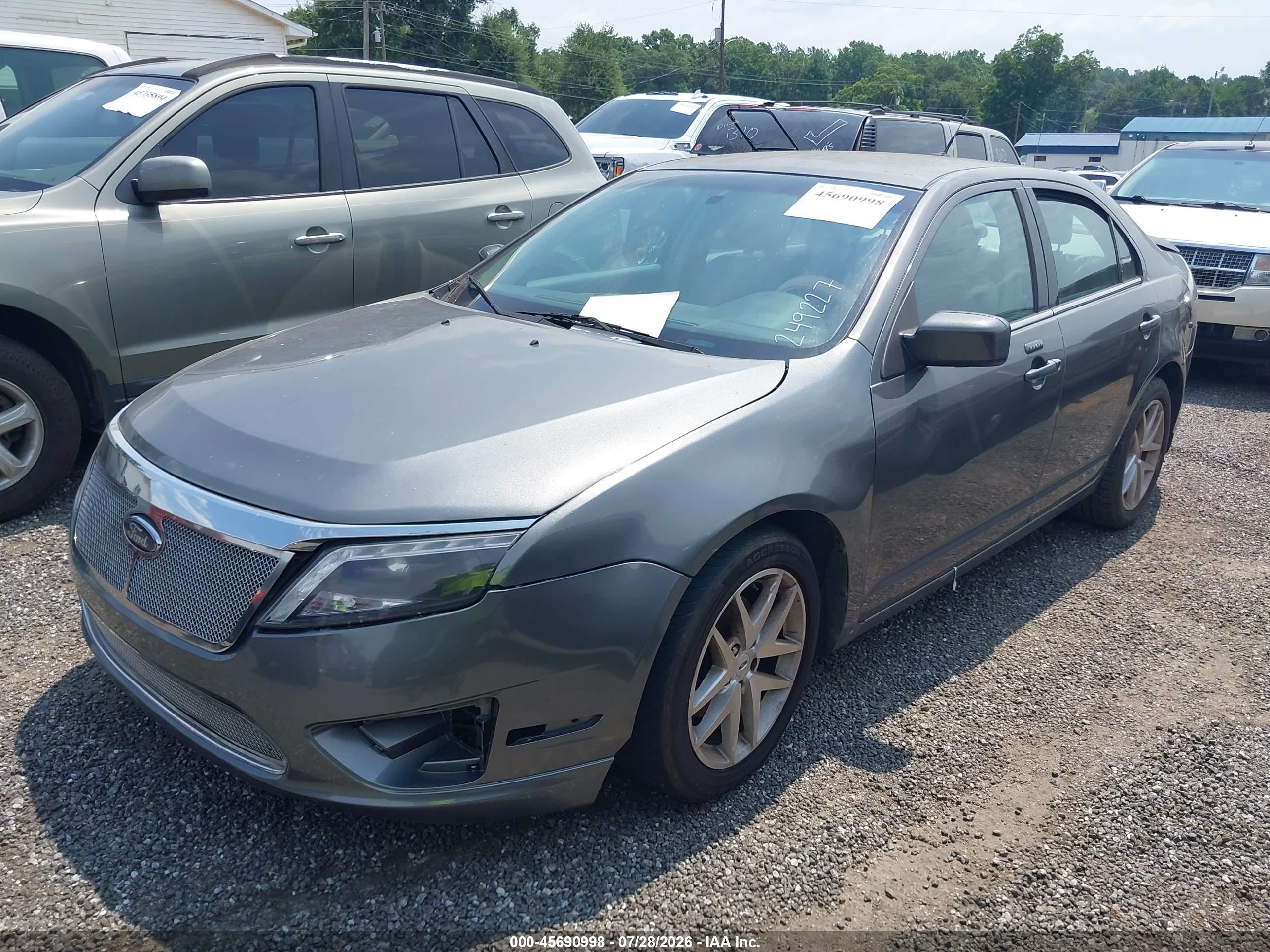 2012 Ford Fusion Sel Gray vin: 3FAHP0JG4CR249227