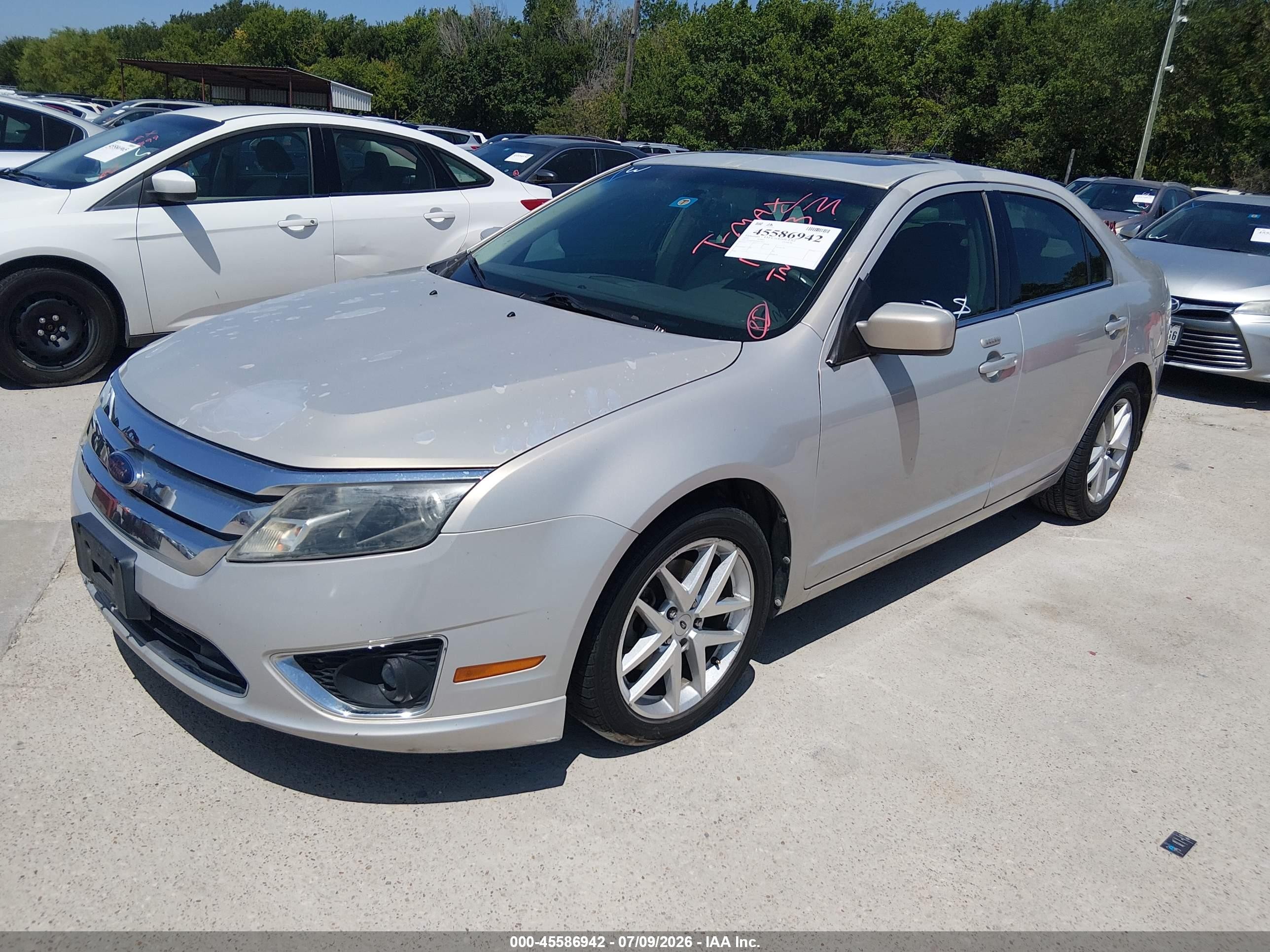 2010 Ford Fusion Sel Beige vin: 3FAHP0JG5AR179153