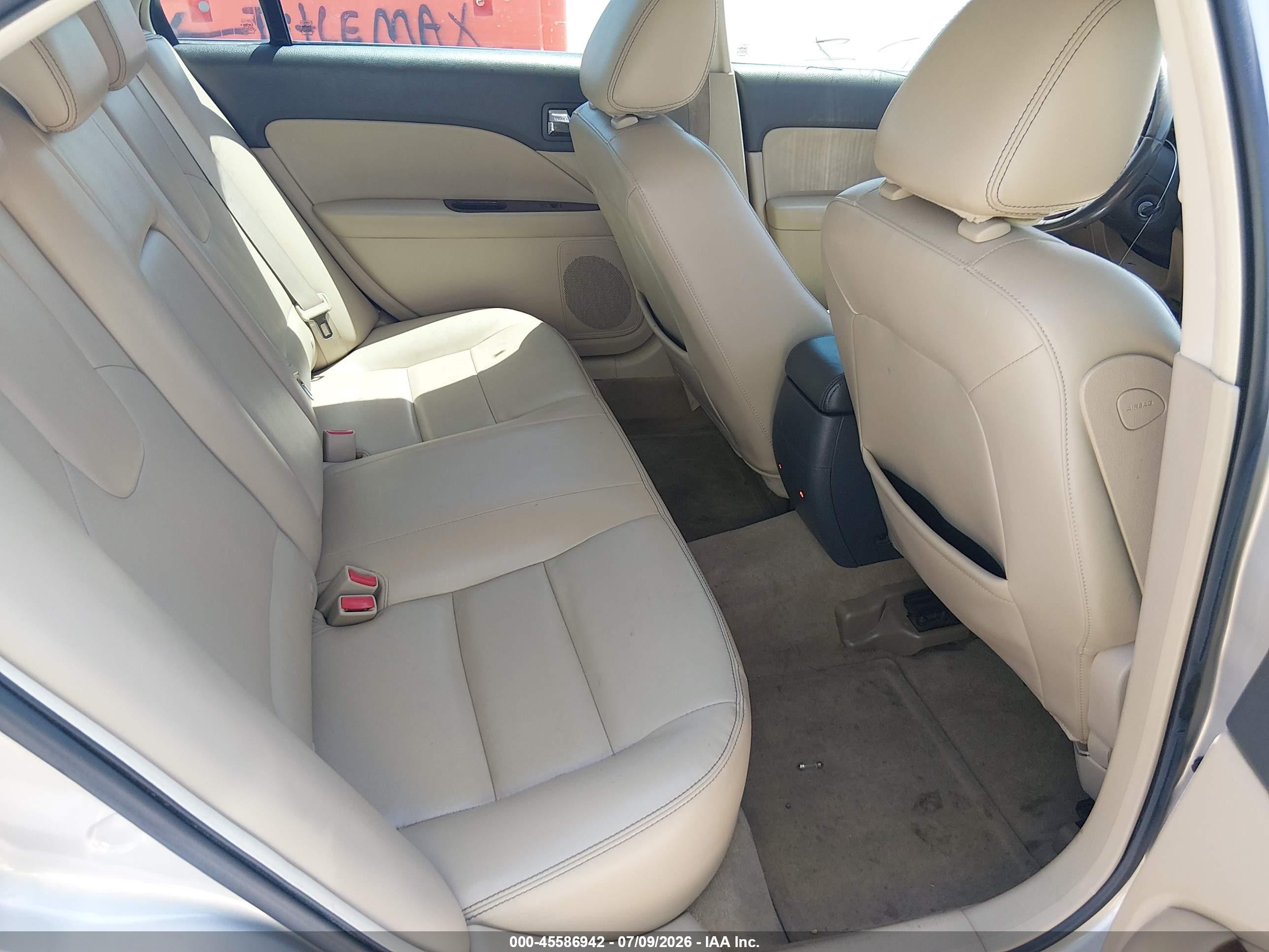 2010 Ford Fusion Sel Beige vin: 3FAHP0JG5AR179153