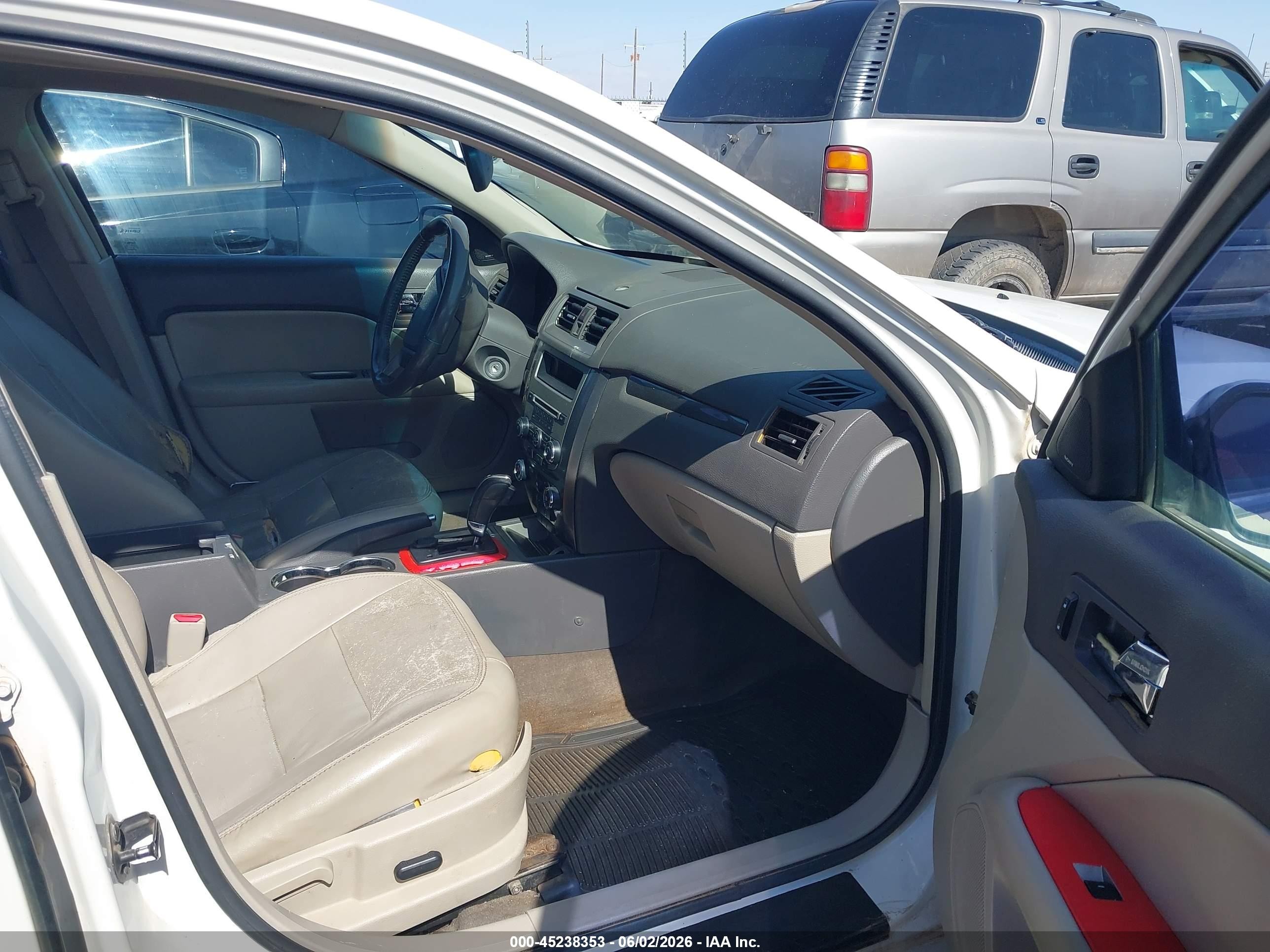 2010 Ford Fusion Sel White vin: 3FAHP0JG5AR285392
