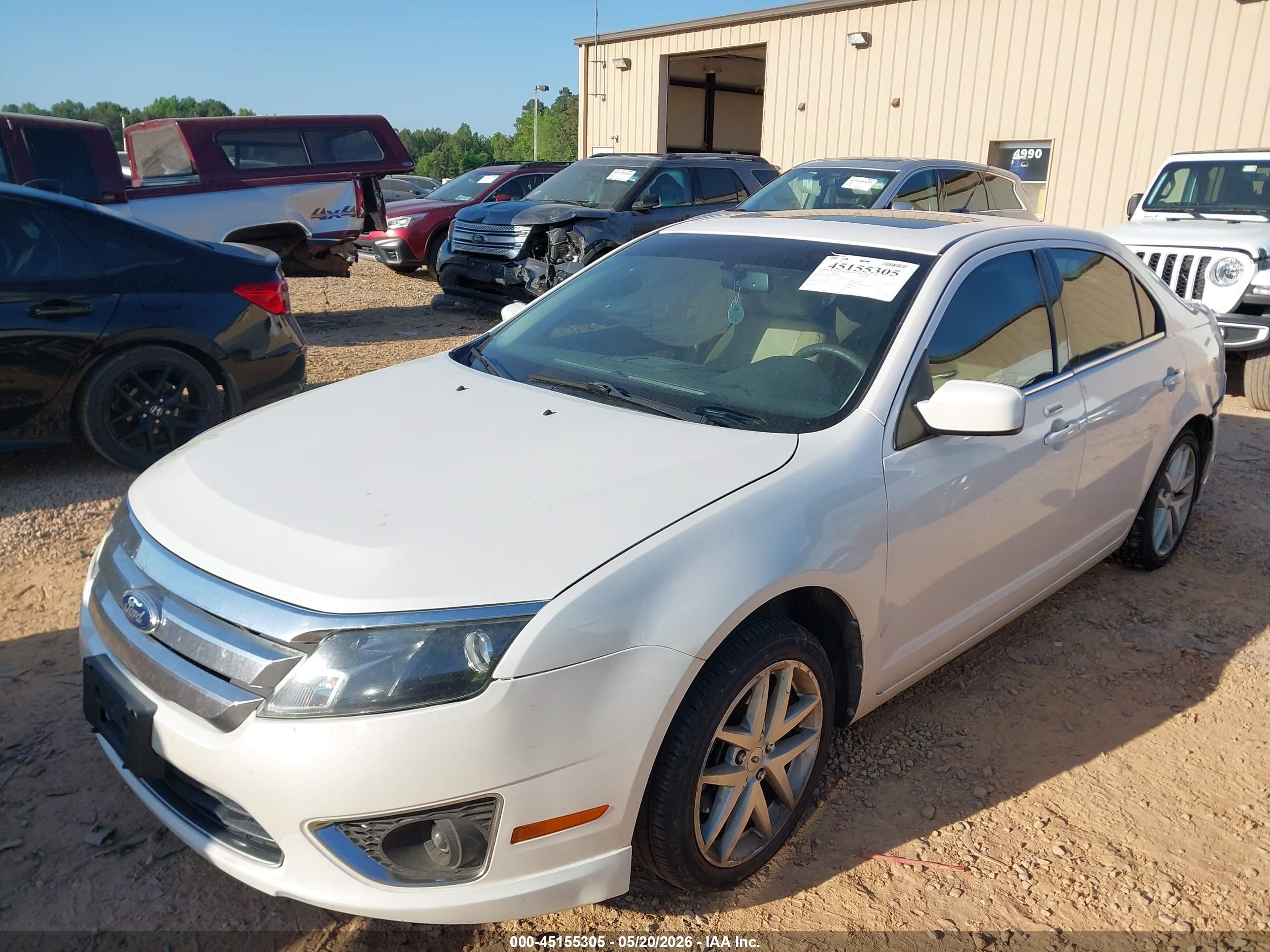 2010 Ford Fusion Sel Белый vin: 3FAHP0JG5AR348782