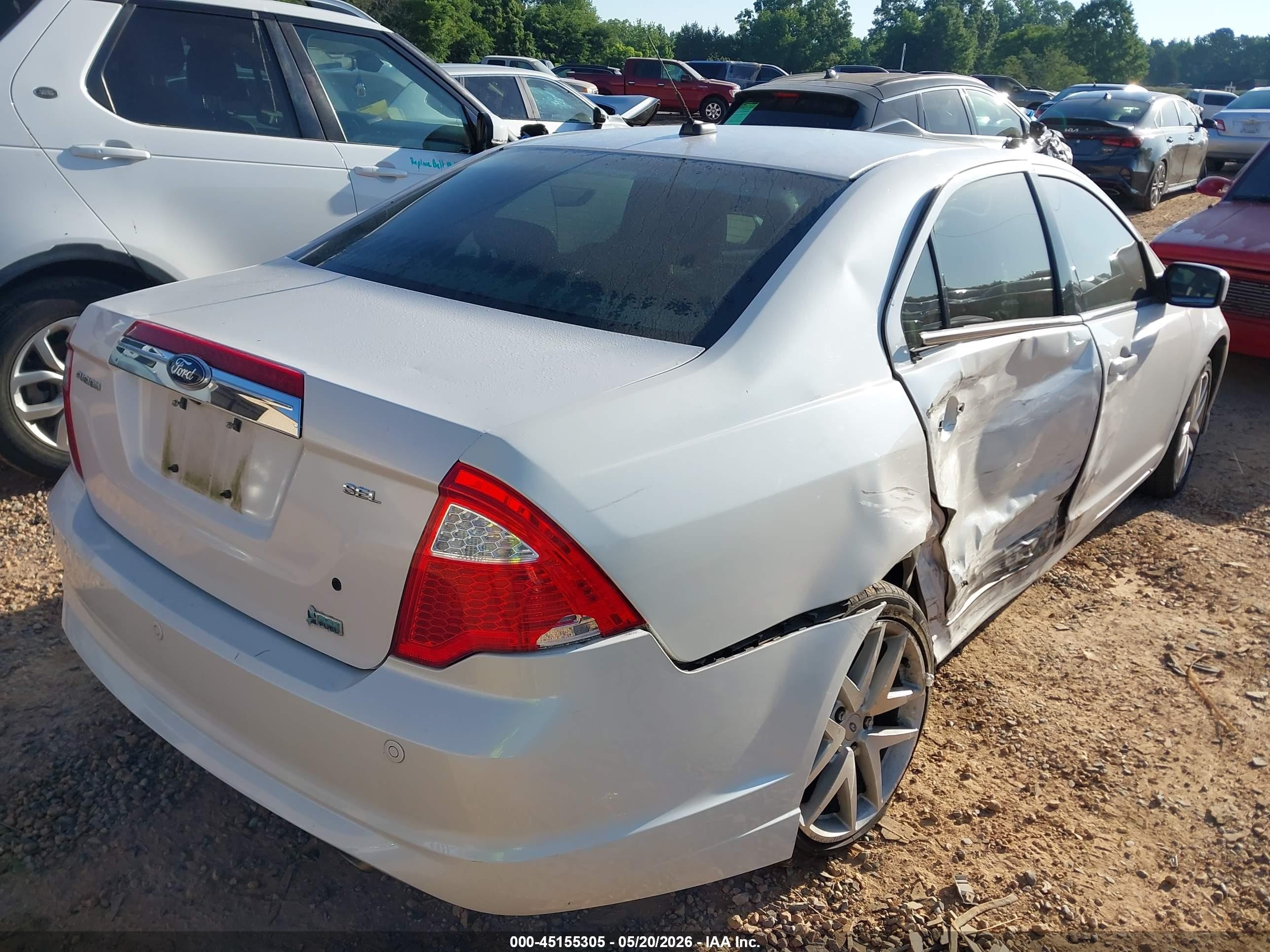 2010 Ford Fusion Sel Белый vin: 3FAHP0JG5AR348782