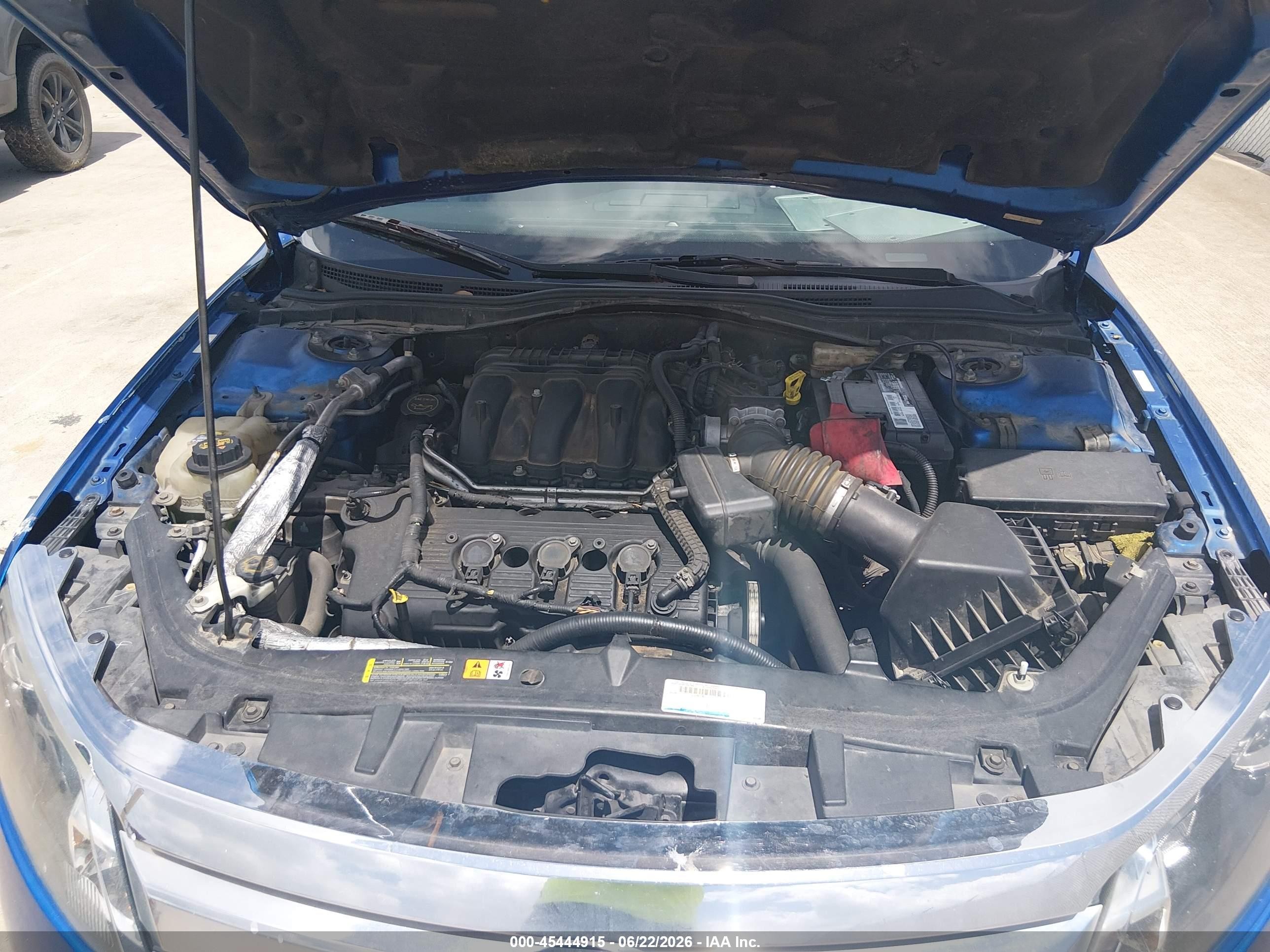 2012 Ford Fusion Sel Синий vin: 3FAHP0JG5CR107372