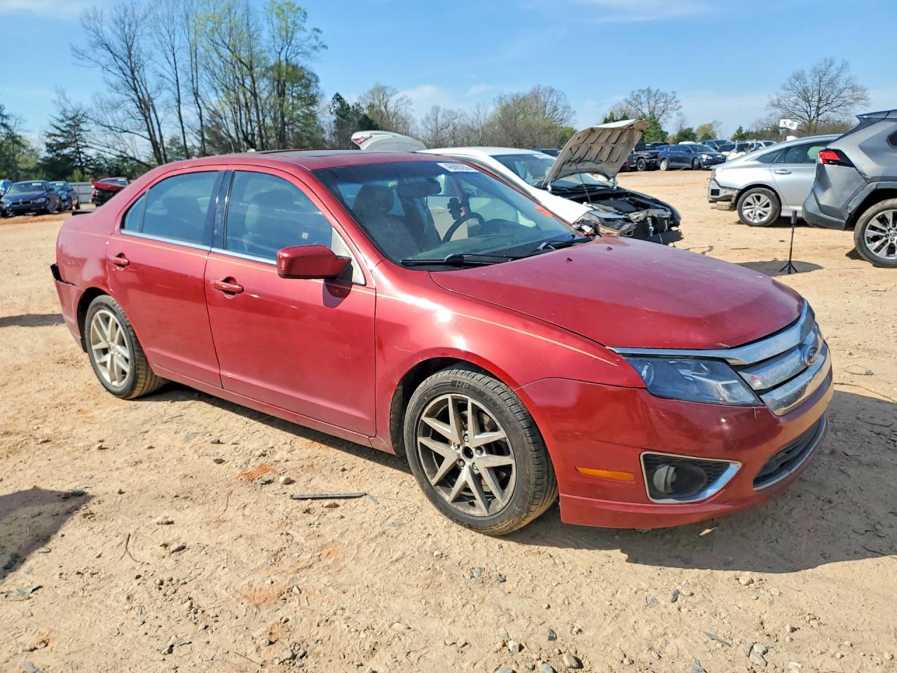 2010 Ford Fusion Sel Burgundy vin: 3FAHP0JG6AR149126