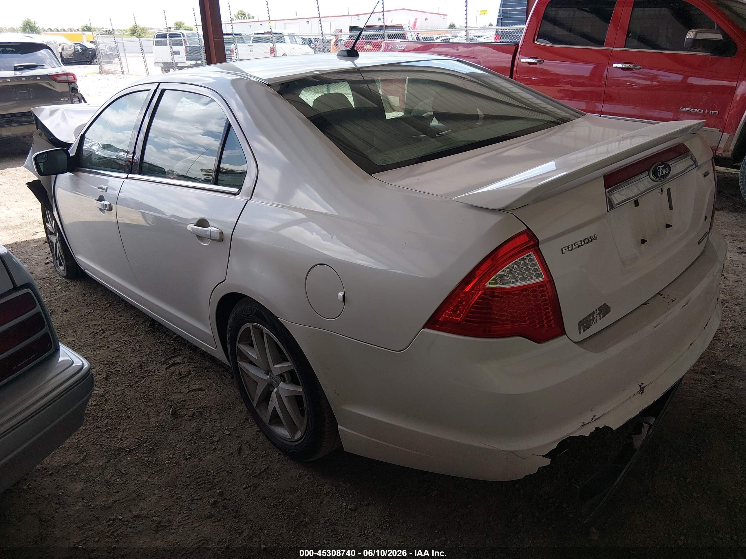 2011 Ford Fusion Sel White vin: 3FAHP0JG6BR128102
