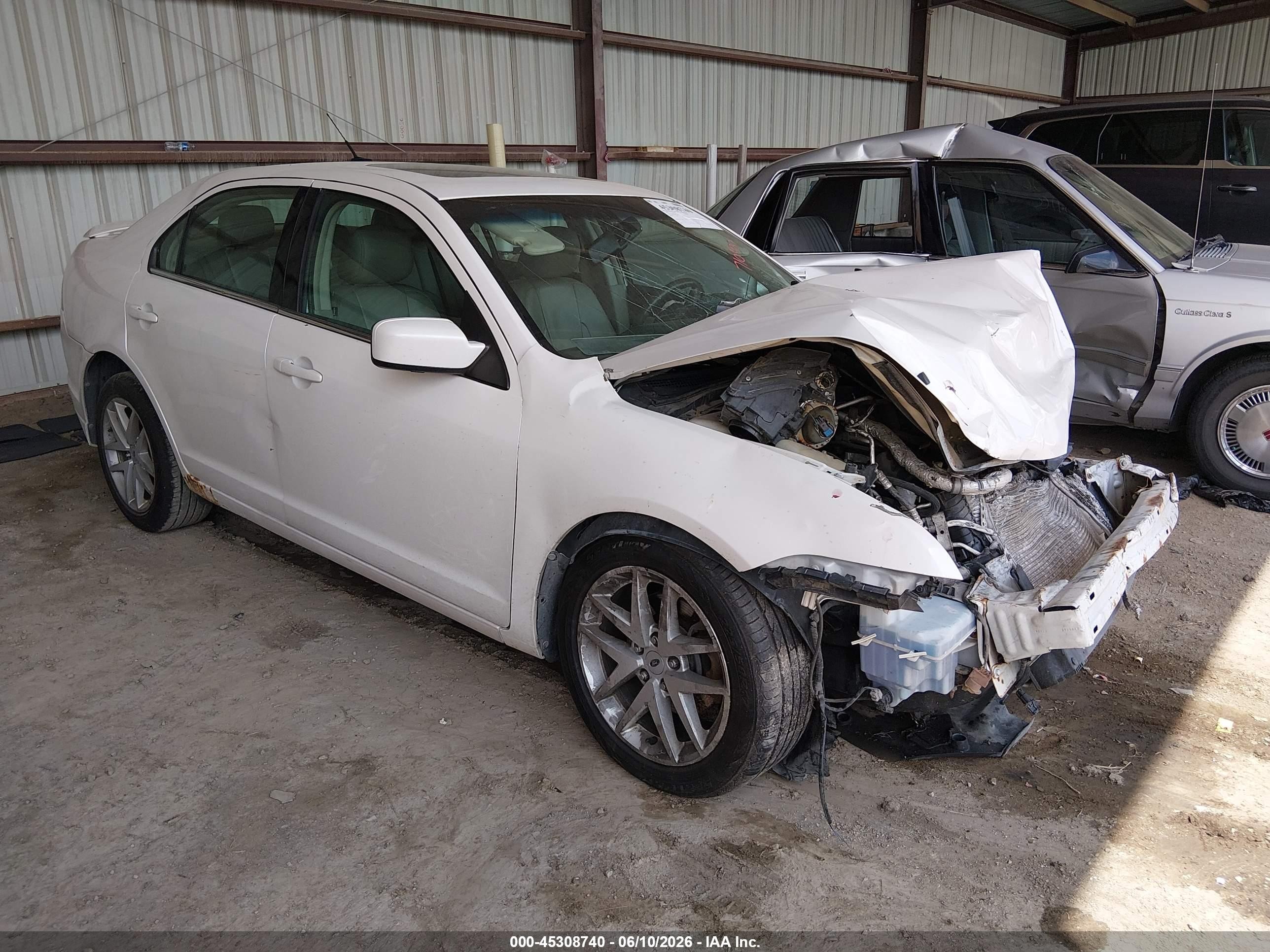 2011 Ford Fusion Sel White vin: 3FAHP0JG6BR128102