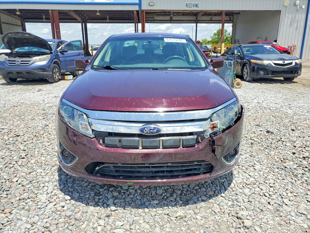 2012 Ford Fusion Sel Burgundy vin: 3FAHP0JG6CR311548
