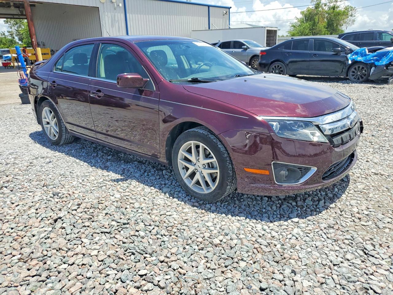 2012 Ford Fusion Sel Burgundy vin: 3FAHP0JG6CR311548