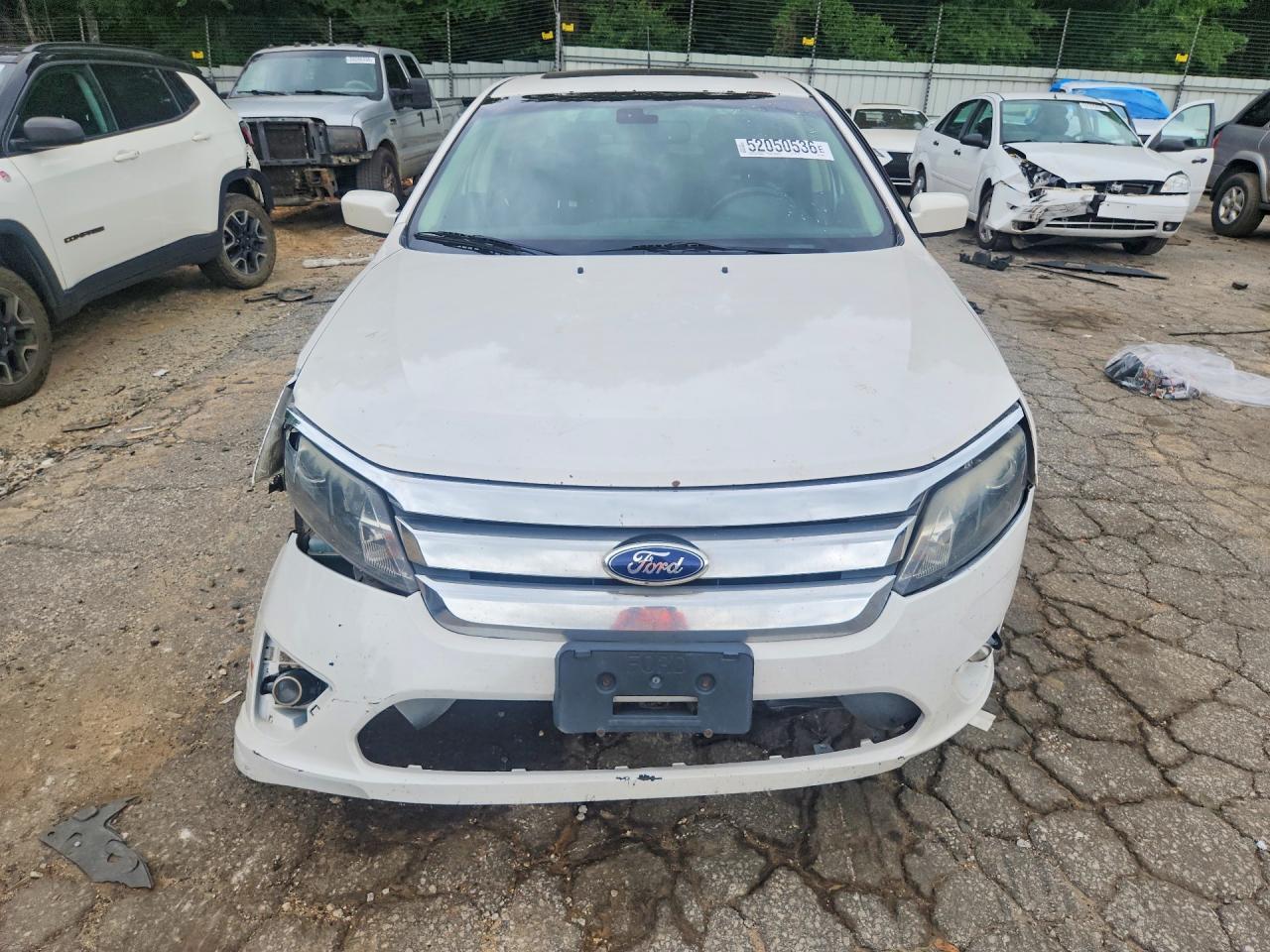 2012 Ford Fusion Sel White vin: 3FAHP0JG6CR352956