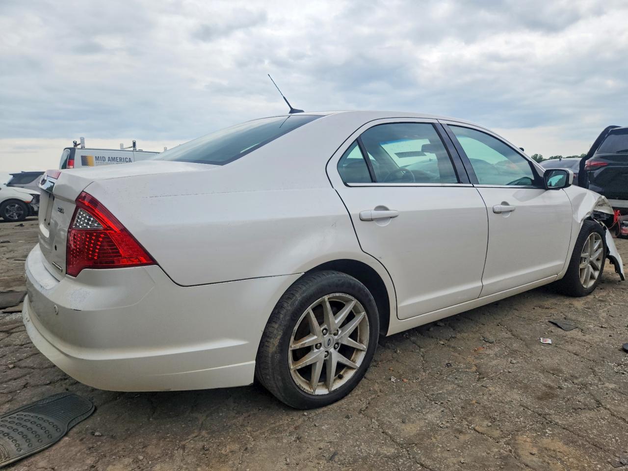 2012 Ford Fusion Sel White vin: 3FAHP0JG6CR352956