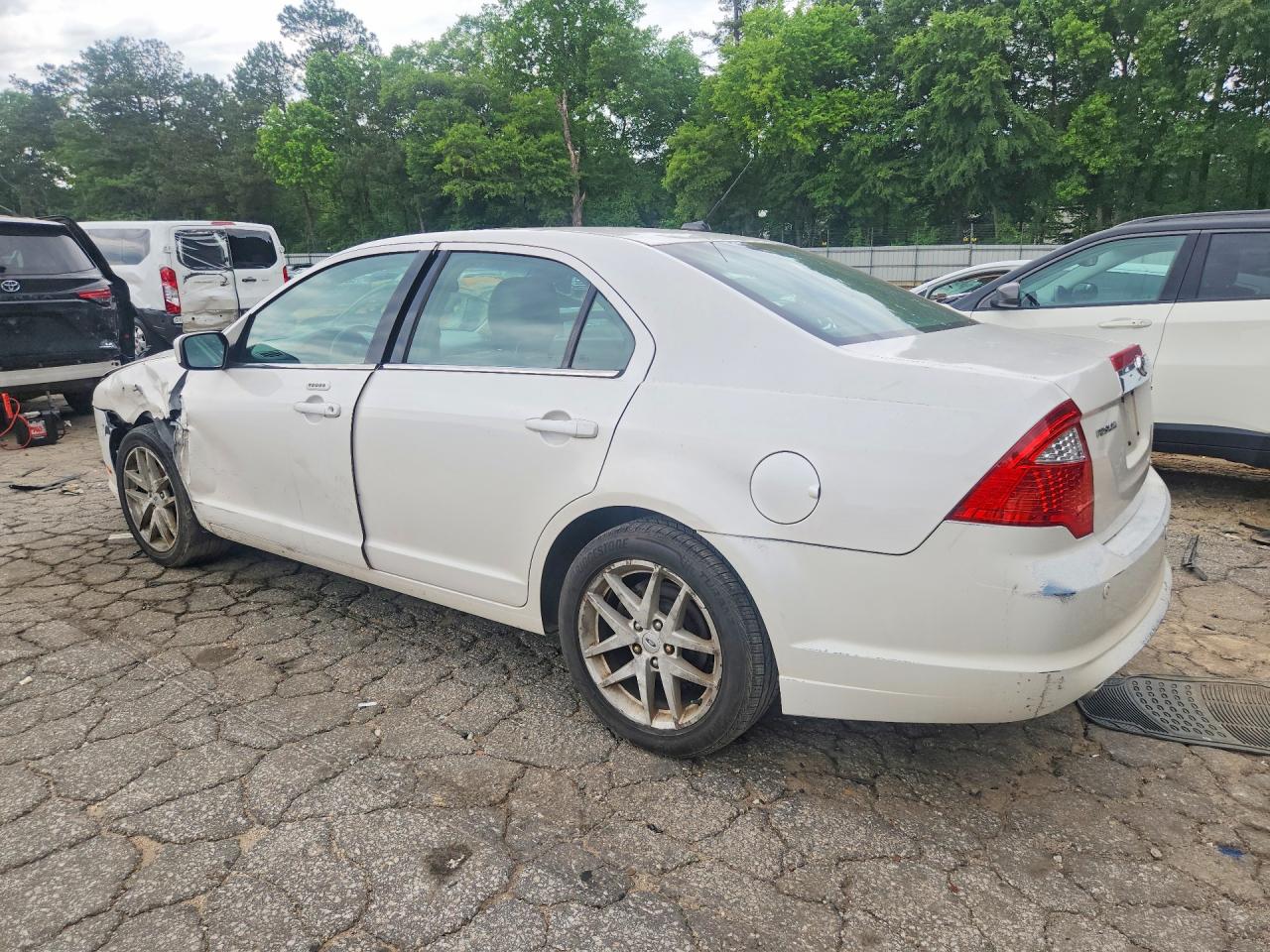 2012 Ford Fusion Sel White vin: 3FAHP0JG6CR352956