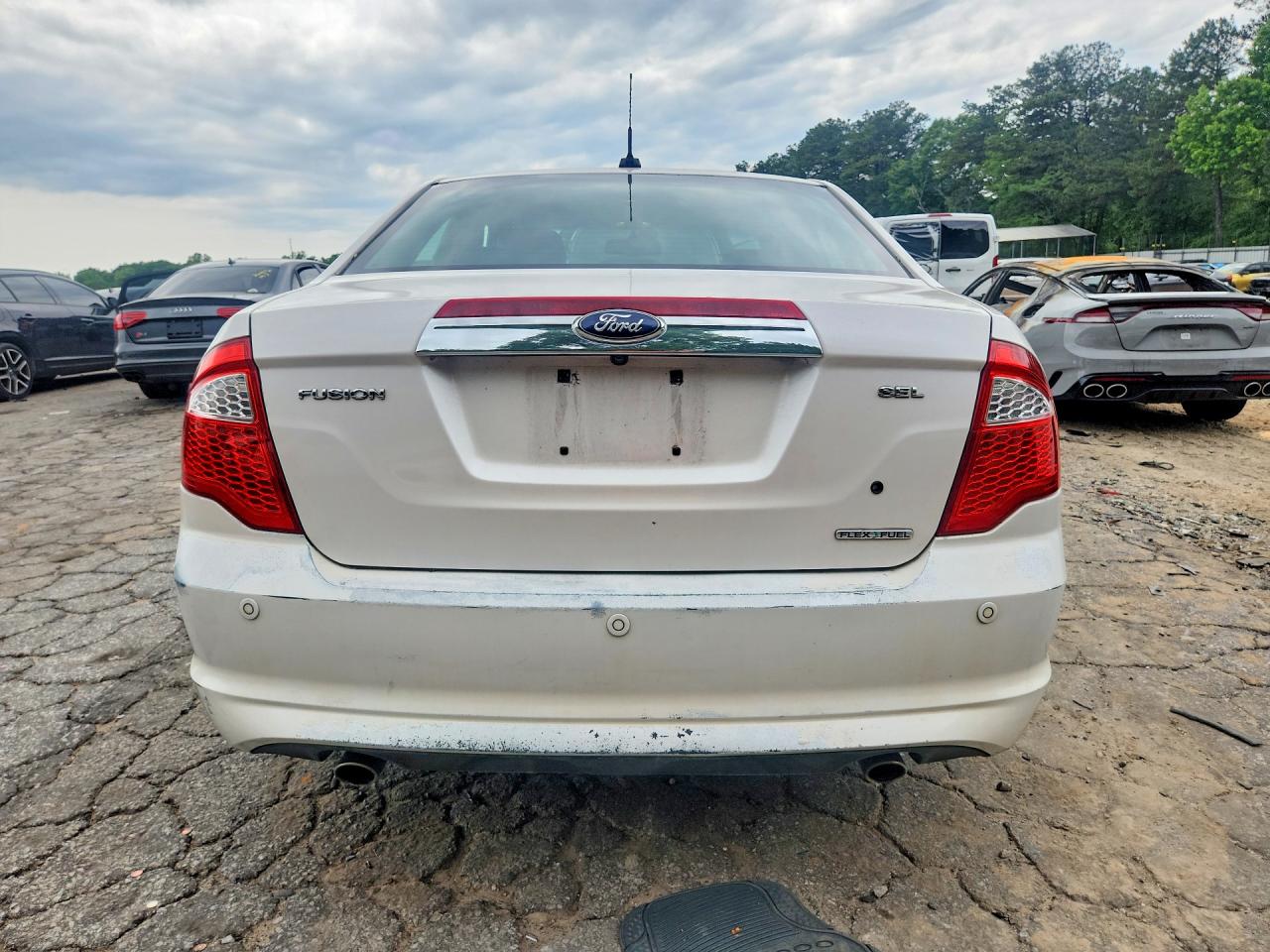 2012 Ford Fusion Sel White vin: 3FAHP0JG6CR352956