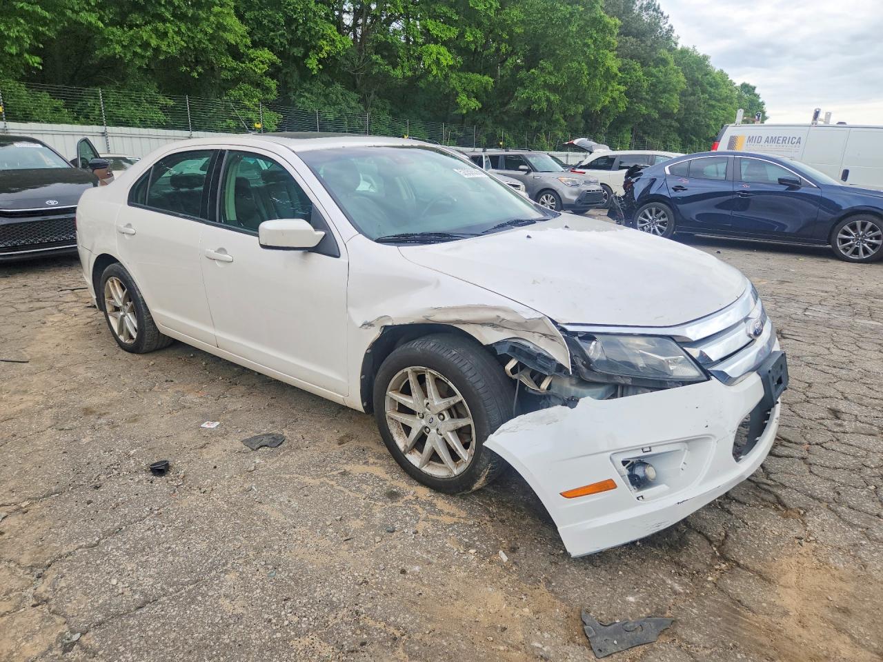 2012 Ford Fusion Sel White vin: 3FAHP0JG6CR352956