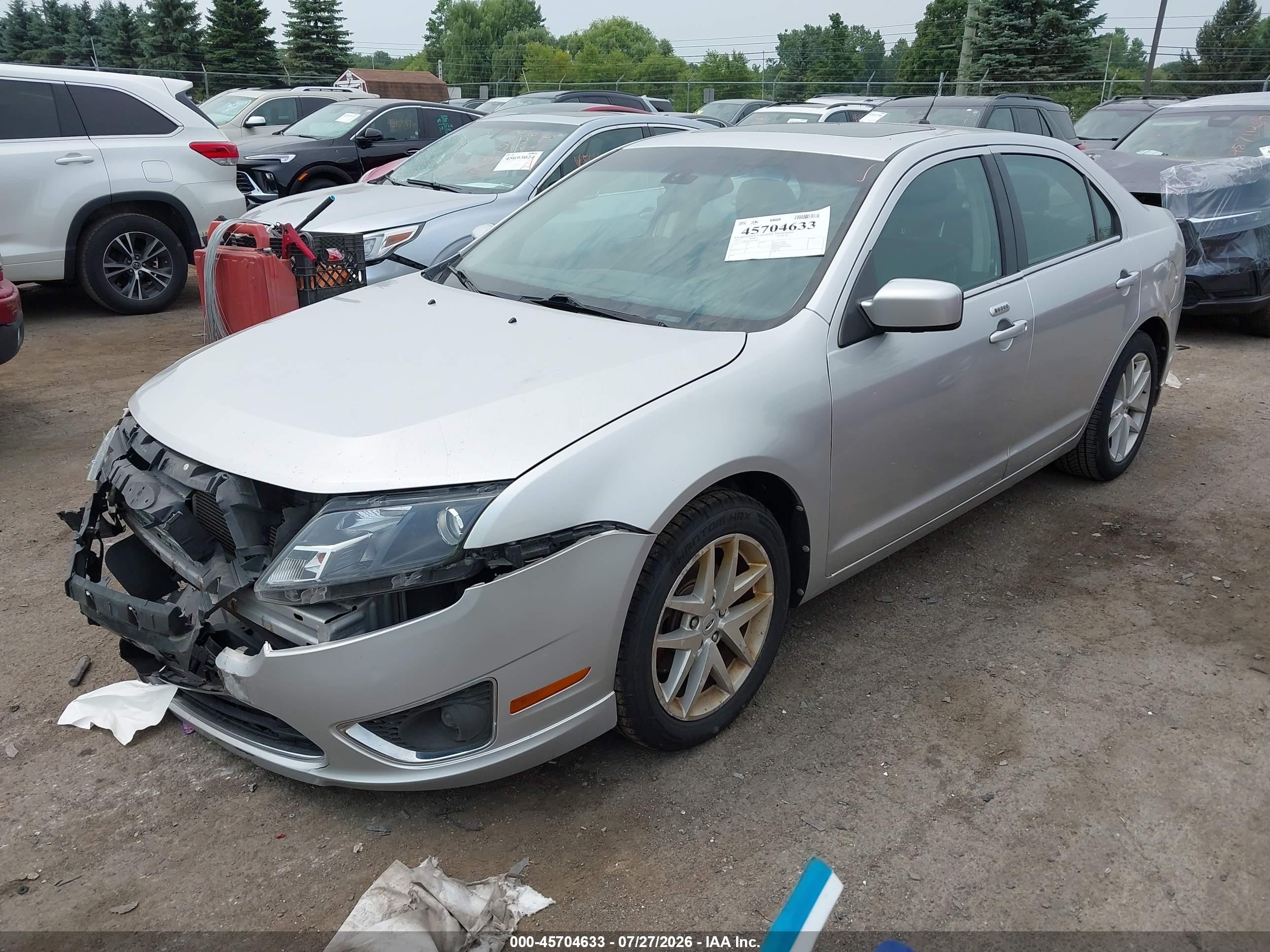 2012 Ford Fusion Sel Silver vin: 3FAHP0JG6CR434492
