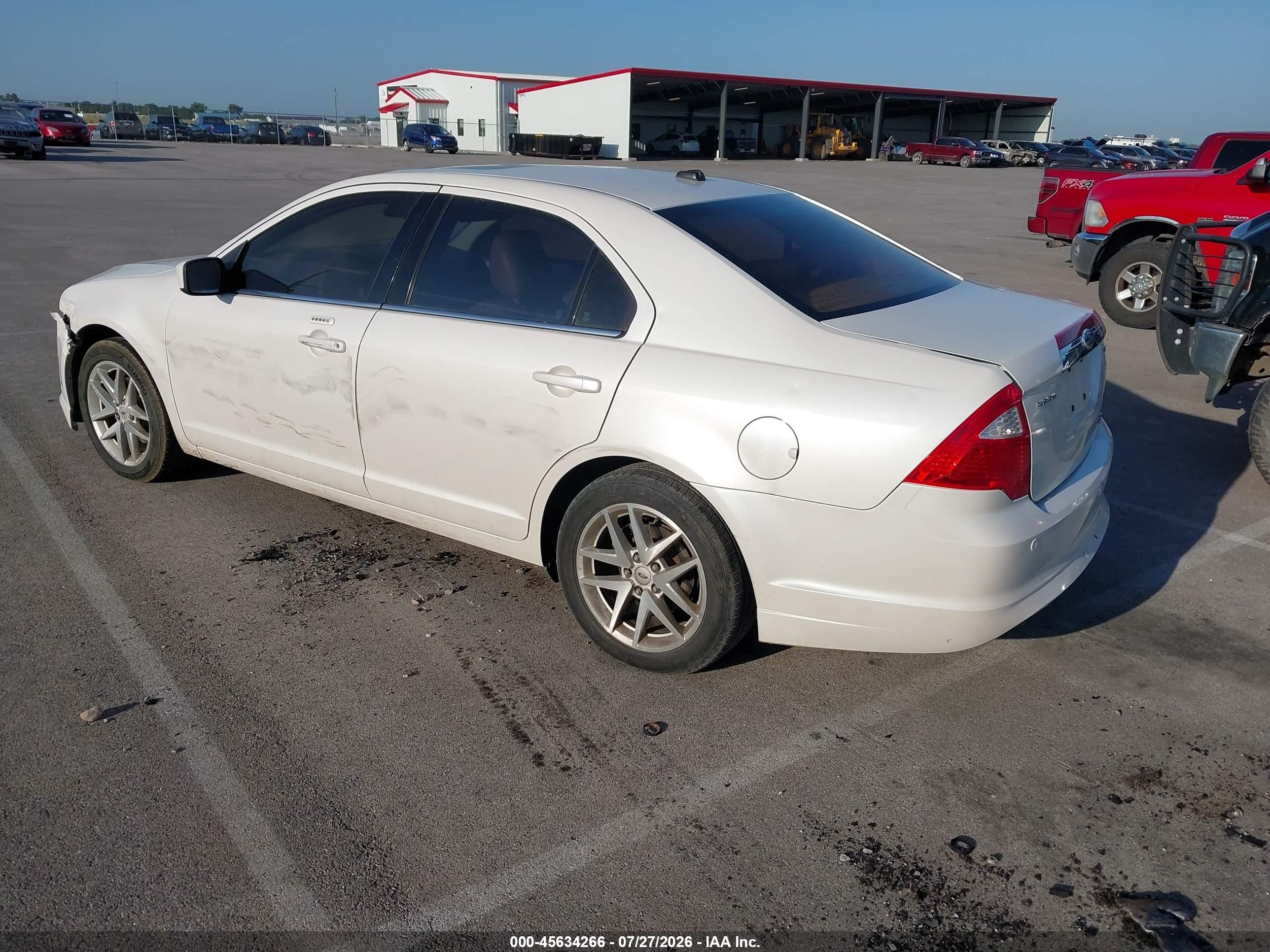 2010 Ford Fusion Sel White vin: 3FAHP0JG7AR232743