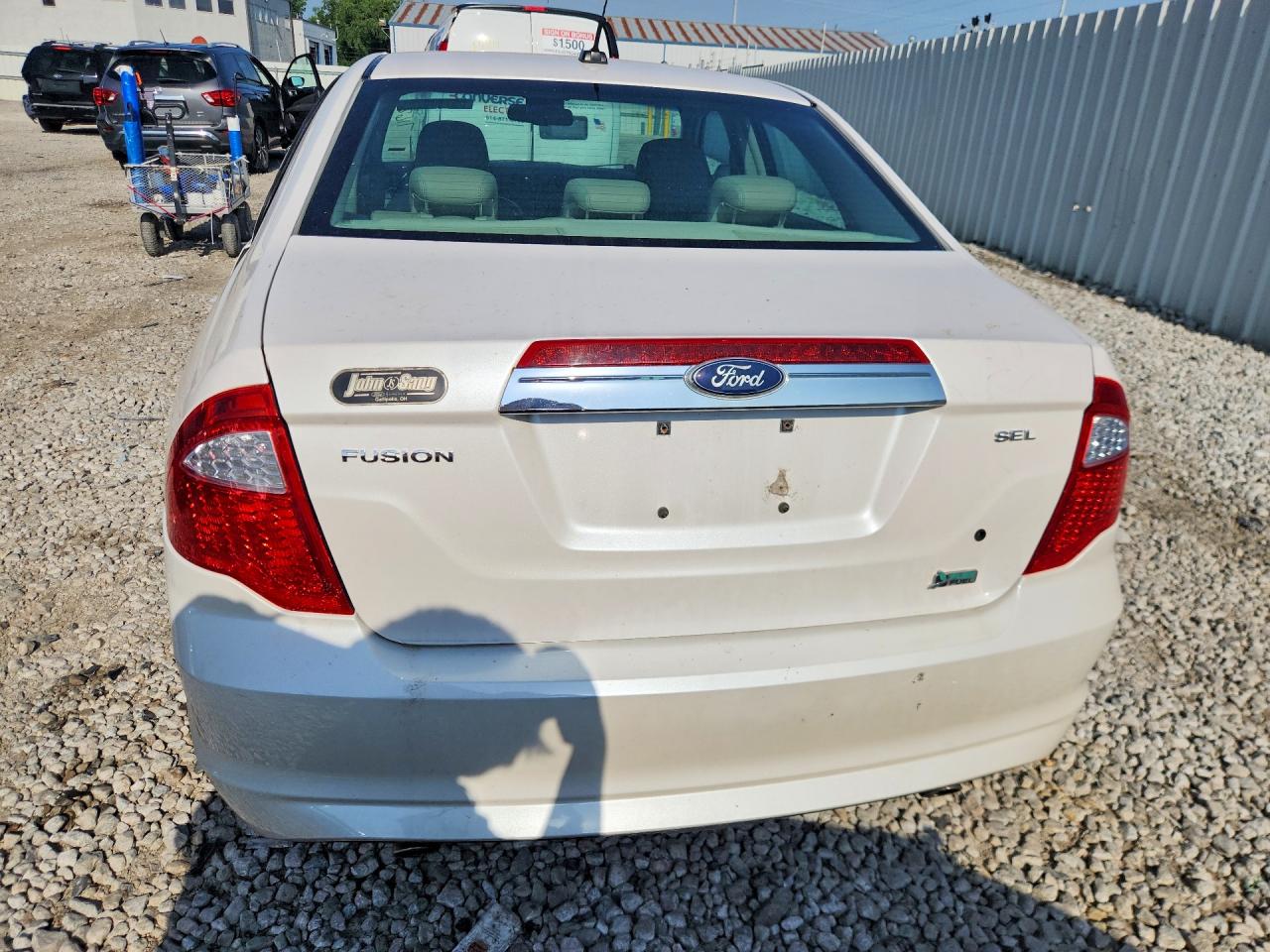 2010 Ford Fusion Sel White vin: 3FAHP0JG7AR317162