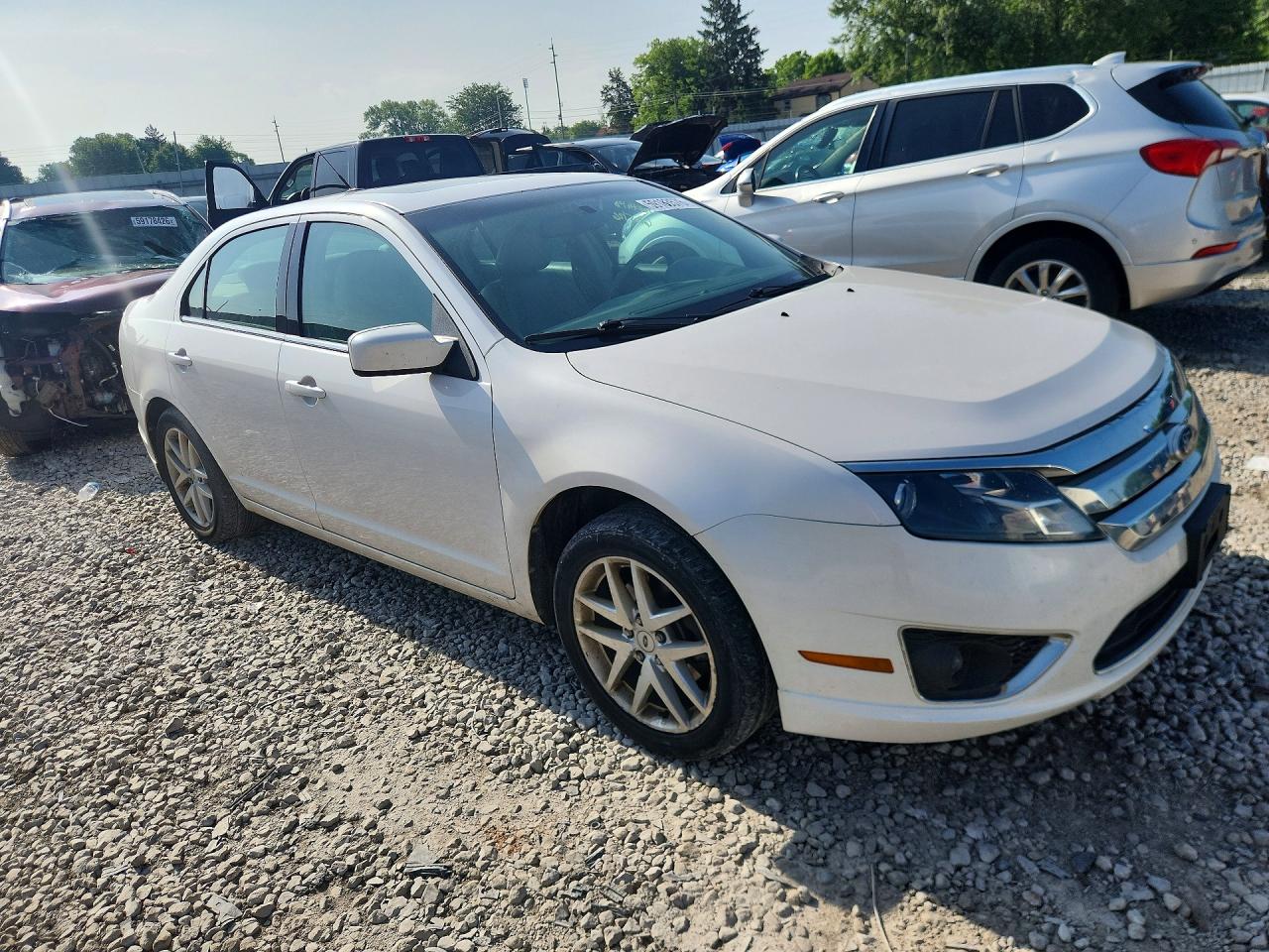 2010 Ford Fusion Sel White vin: 3FAHP0JG7AR317162