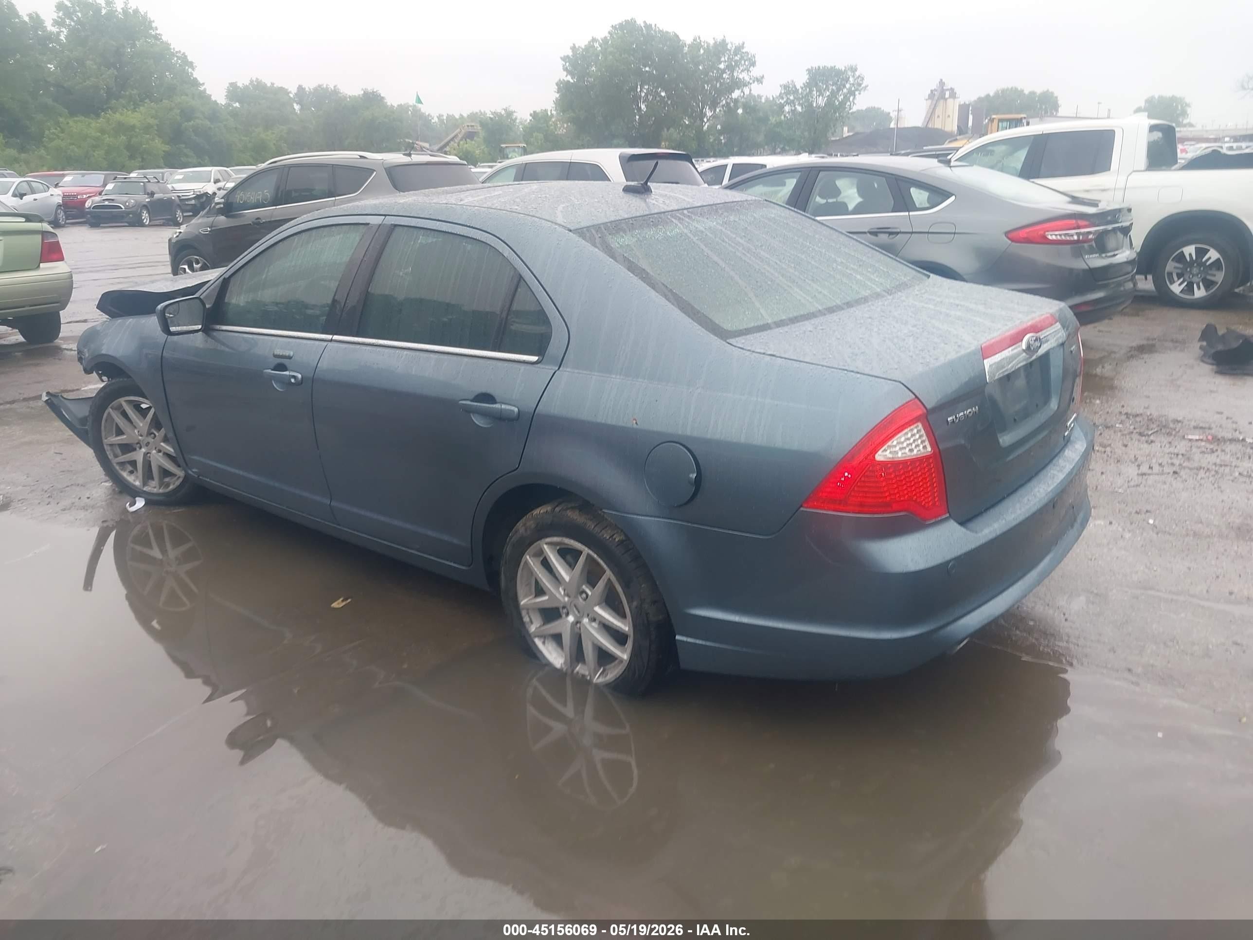 2011 Ford Fusion Sel Blue vin: 3FAHP0JG7BR166017