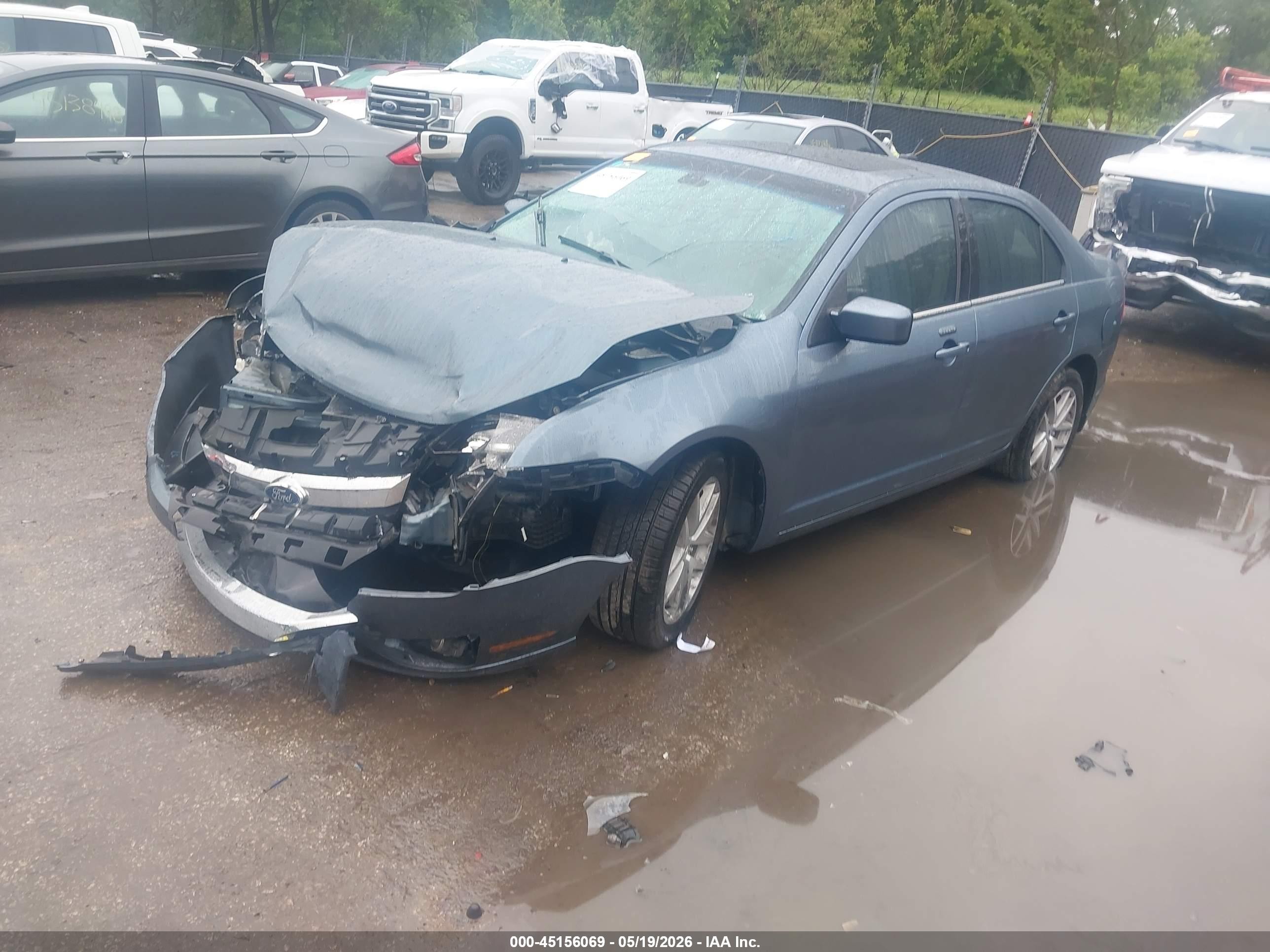 2011 Ford Fusion Sel Blue vin: 3FAHP0JG7BR166017