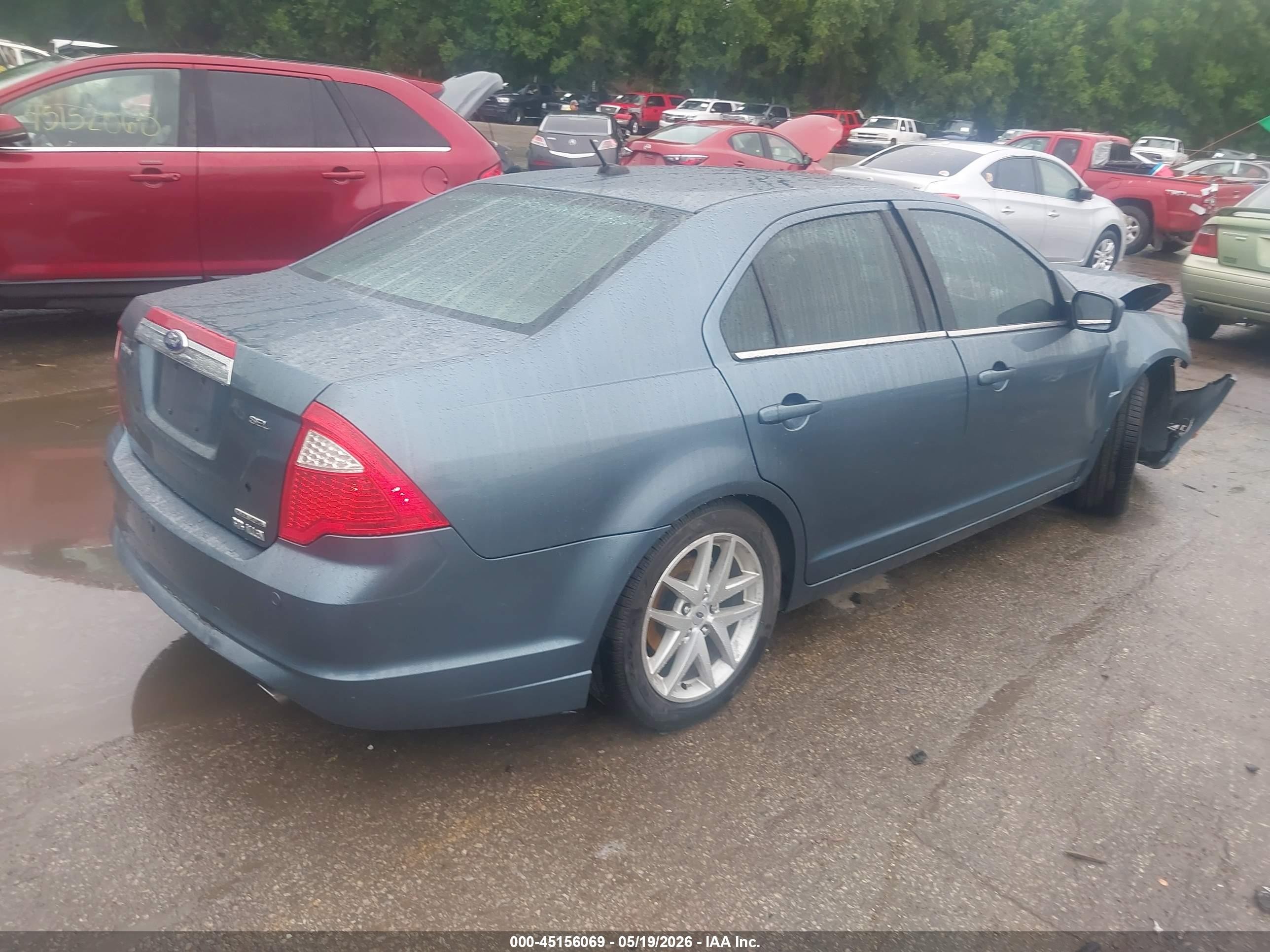 2011 Ford Fusion Sel Blue vin: 3FAHP0JG7BR166017