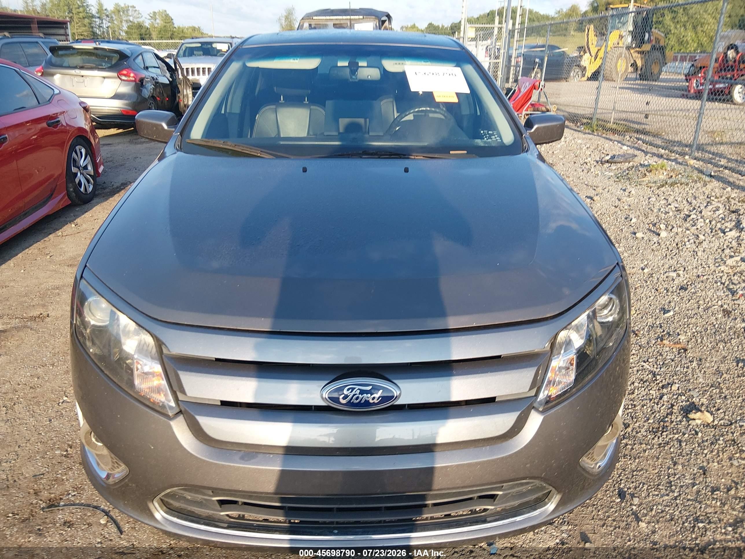 2011 Ford Fusion Sel Gray vin: 3FAHP0JG7BR177308
