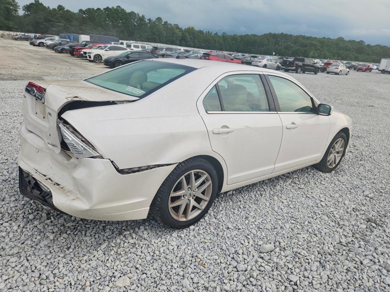 2011 Ford Fusion Sel White vin: 3FAHP0JG7BR217385