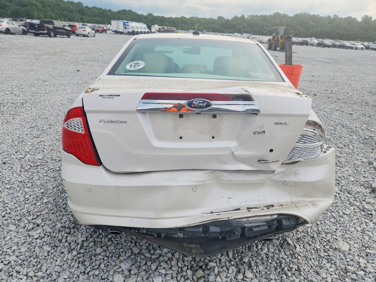 2011 Ford Fusion Sel White vin: 3FAHP0JG7BR217385