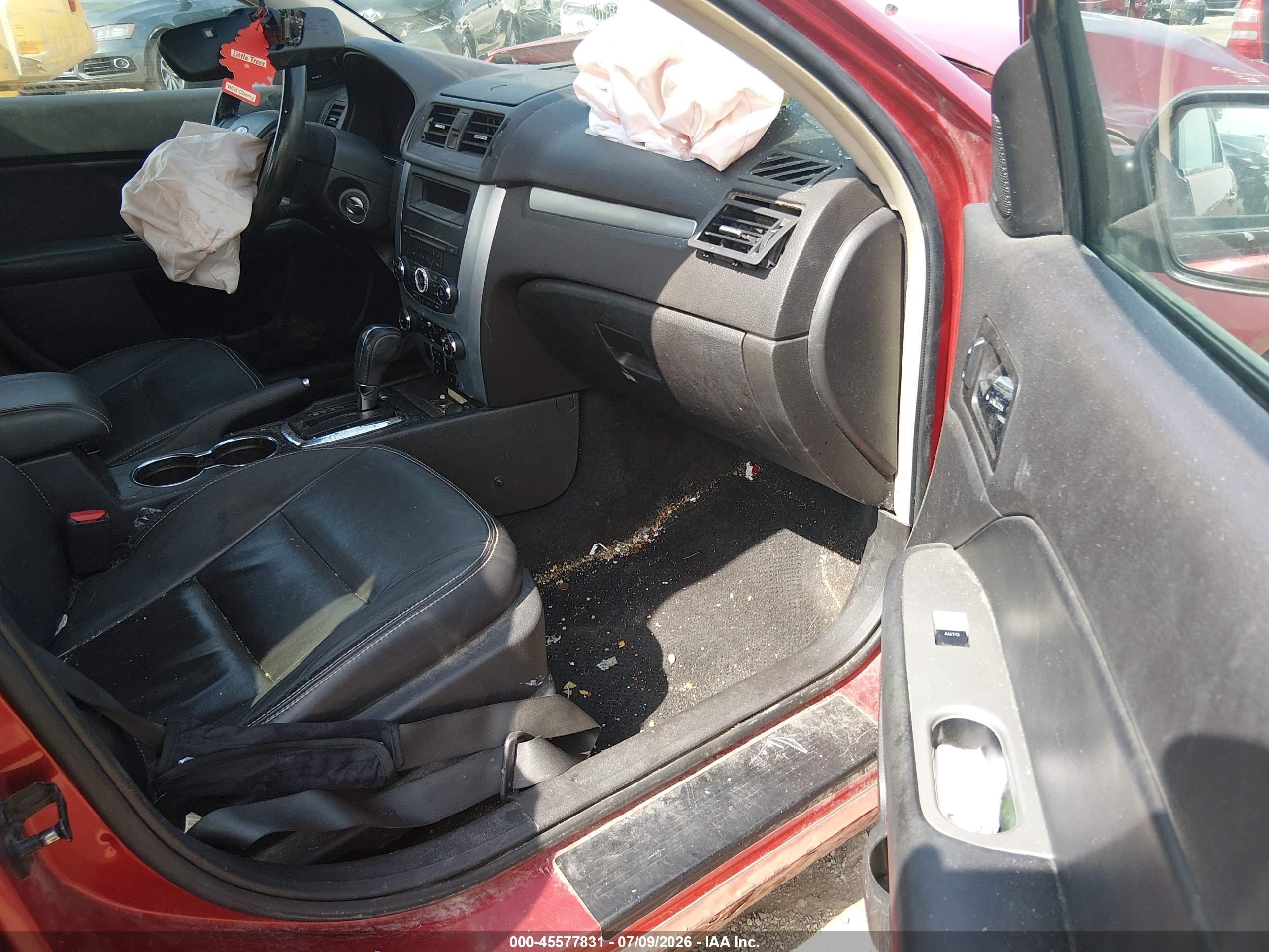 2011 Ford Fusion Sel Red vin: 3FAHP0JG7BR234591
