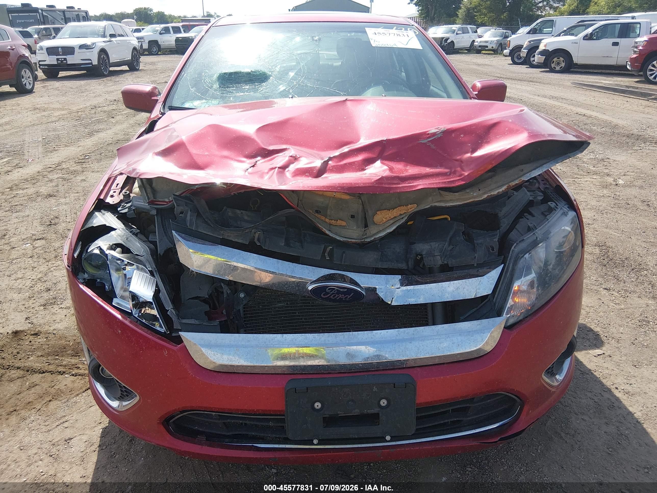 2011 Ford Fusion Sel Red vin: 3FAHP0JG7BR234591