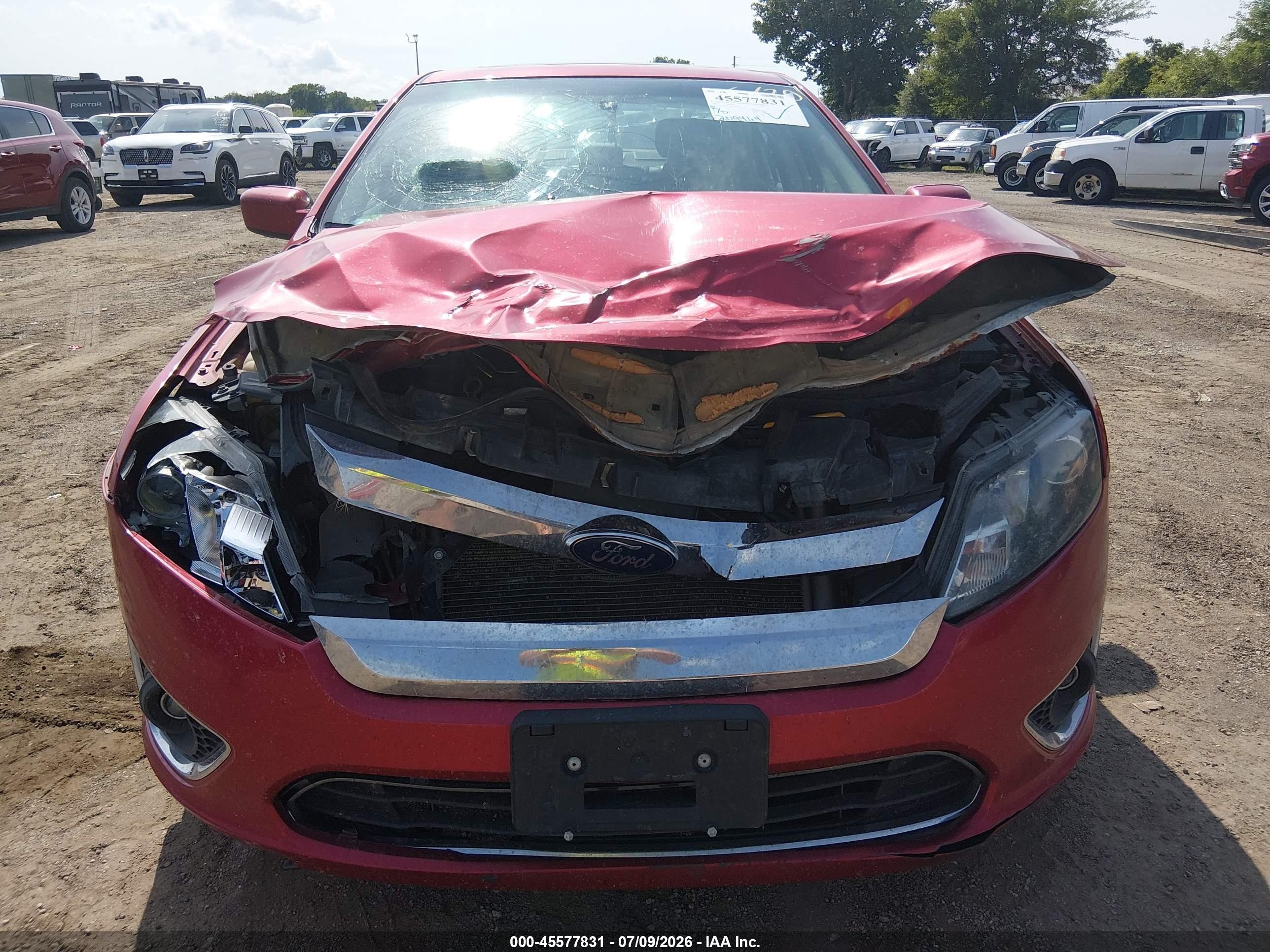 2011 Ford Fusion Sel Red vin: 3FAHP0JG7BR234591