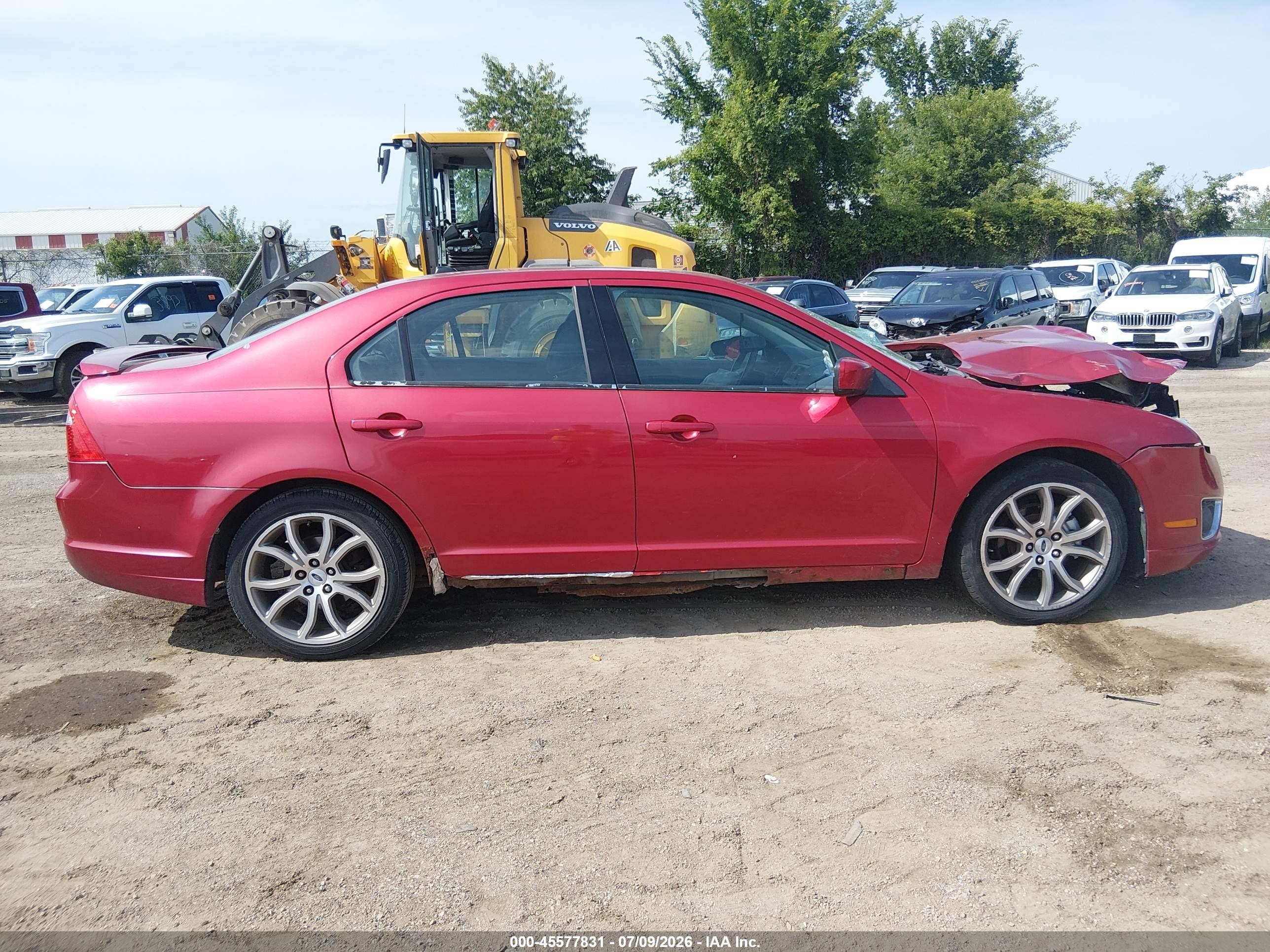 2011 Ford Fusion Sel Red vin: 3FAHP0JG7BR234591