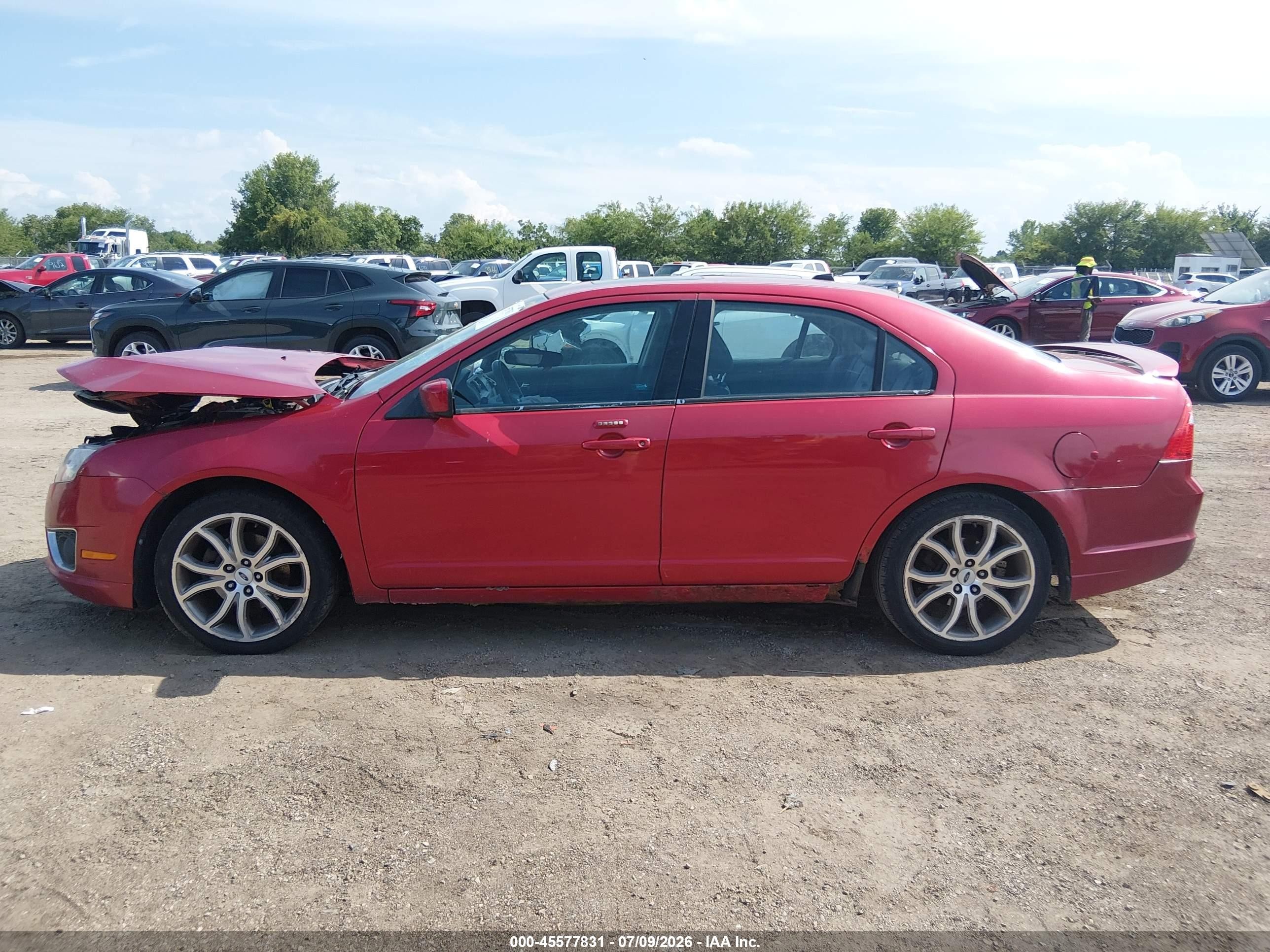 2011 Ford Fusion Sel Red vin: 3FAHP0JG7BR234591