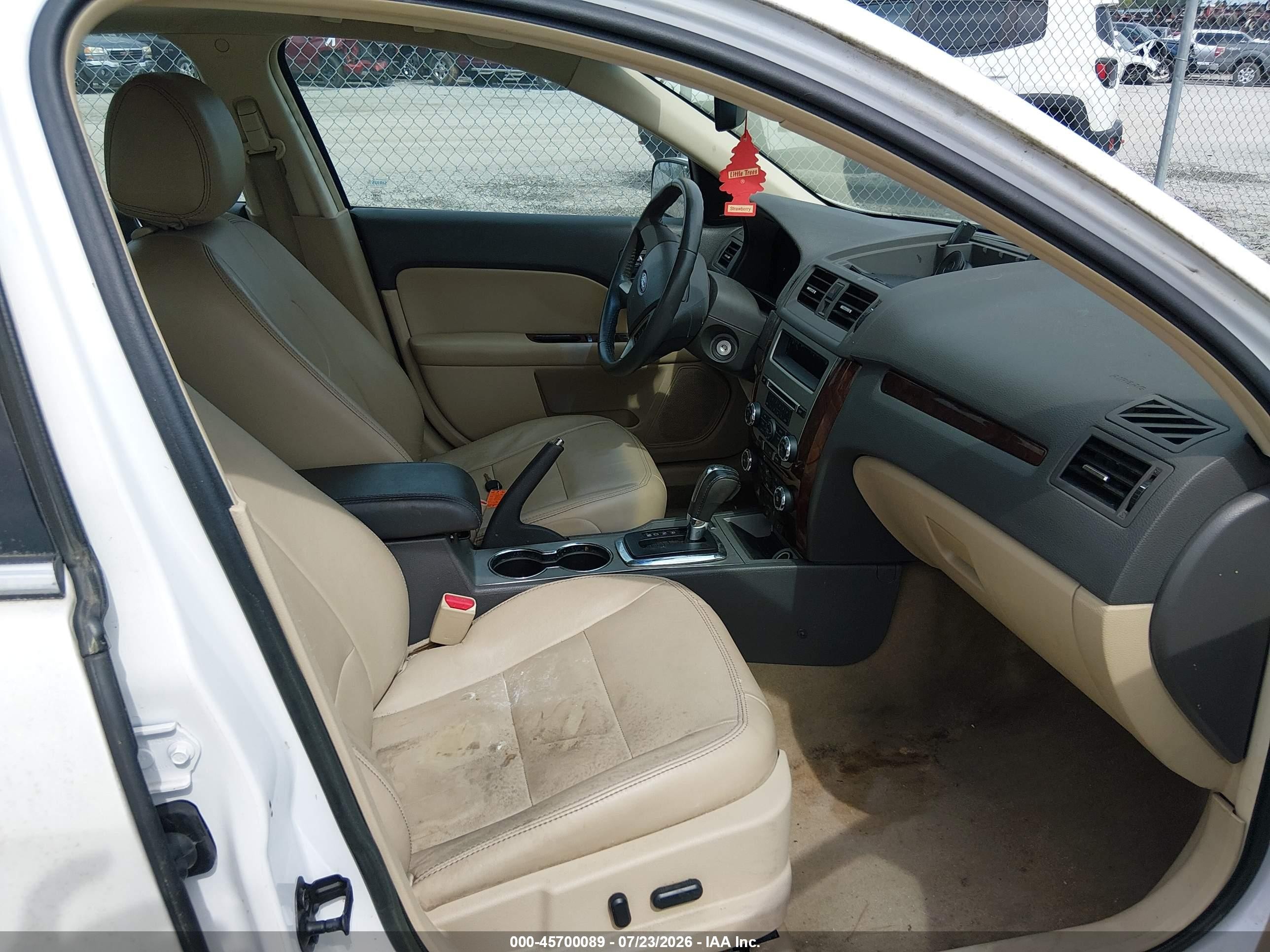 2012 Ford Fusion Sel White vin: 3FAHP0JG7CR347362