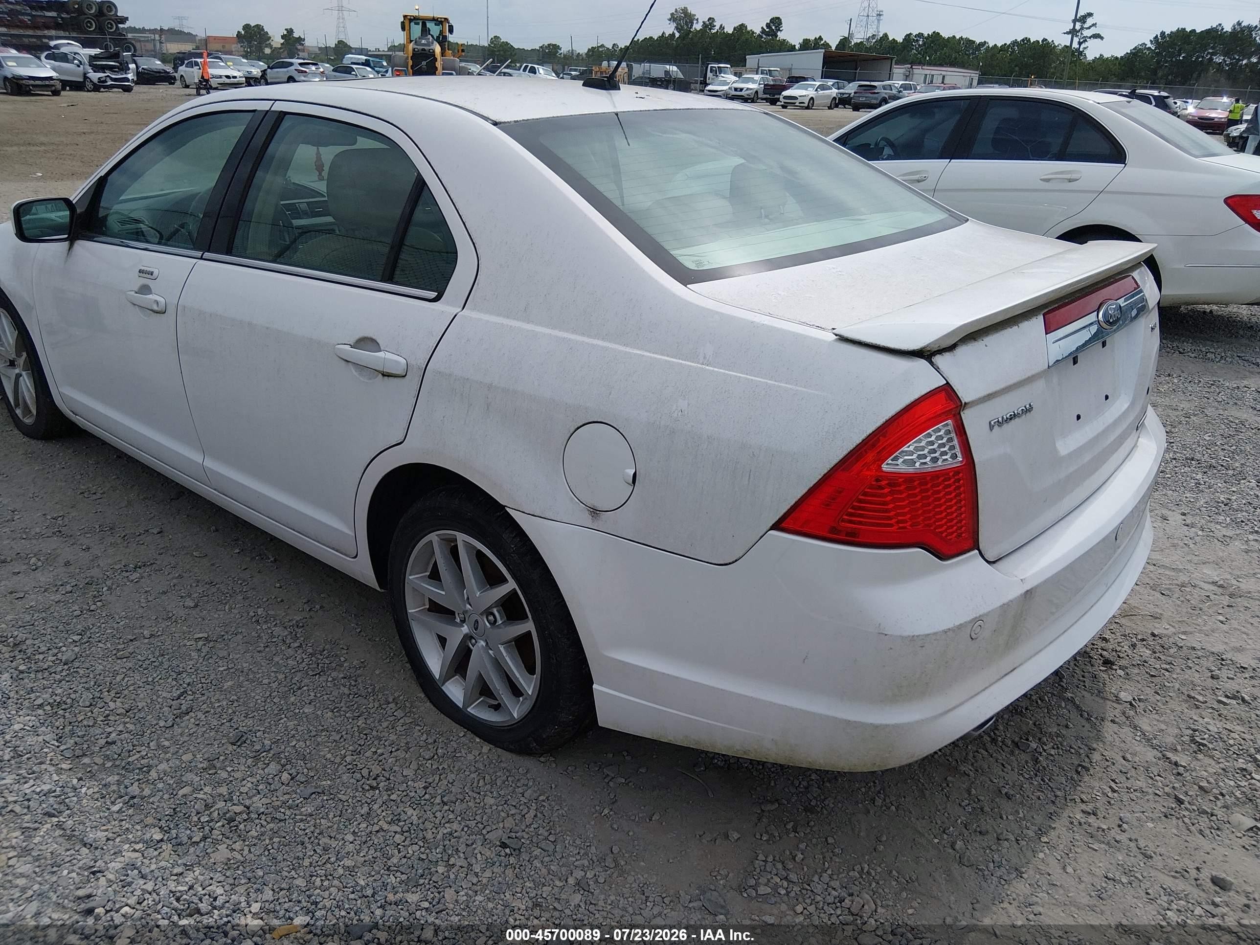 2012 Ford Fusion Sel White vin: 3FAHP0JG7CR347362