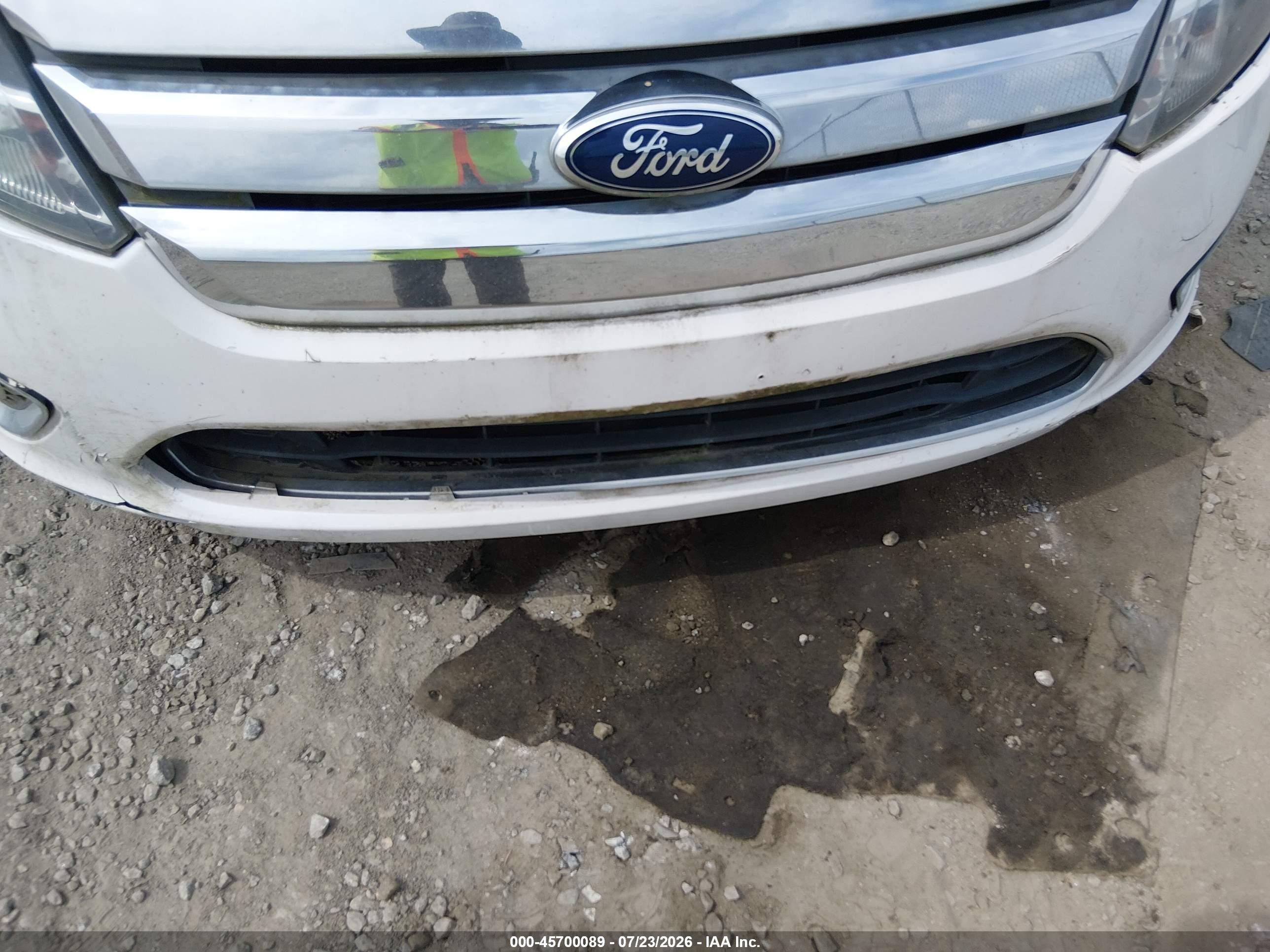 2012 Ford Fusion Sel White vin: 3FAHP0JG7CR347362