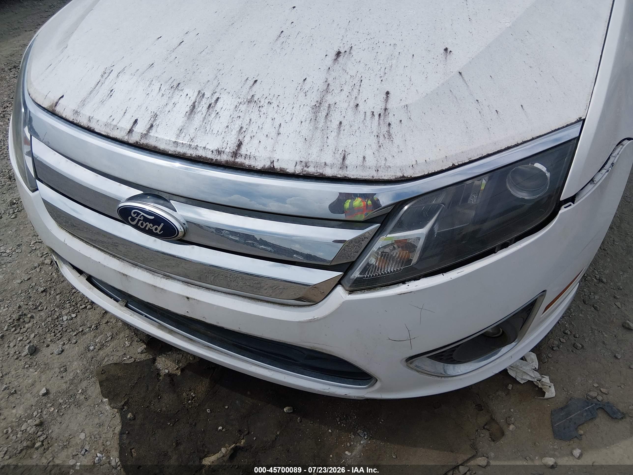 2012 Ford Fusion Sel White vin: 3FAHP0JG7CR347362