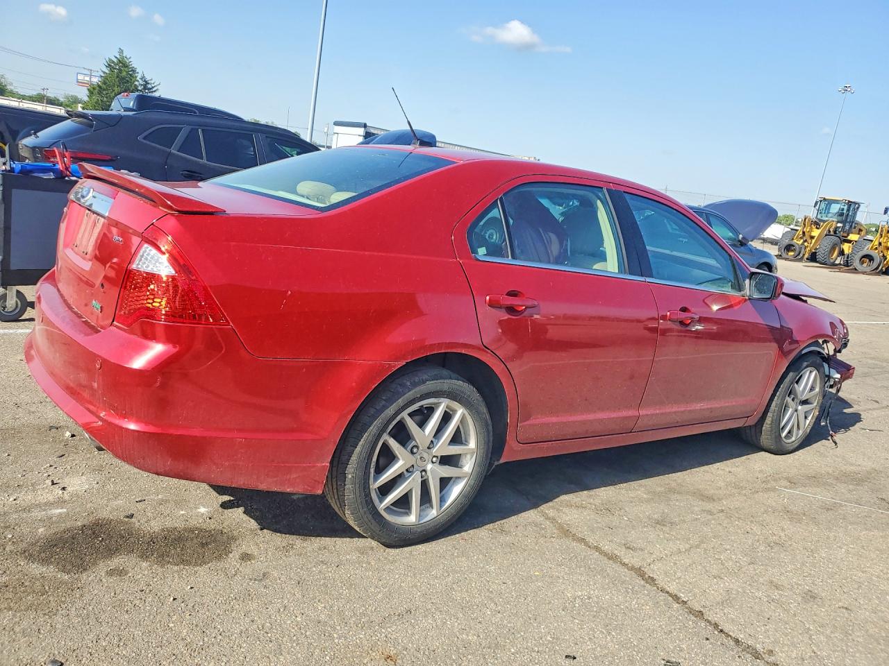 2010 Ford Fusion Sel Maroon vin: 3FAHP0JG8AR348971