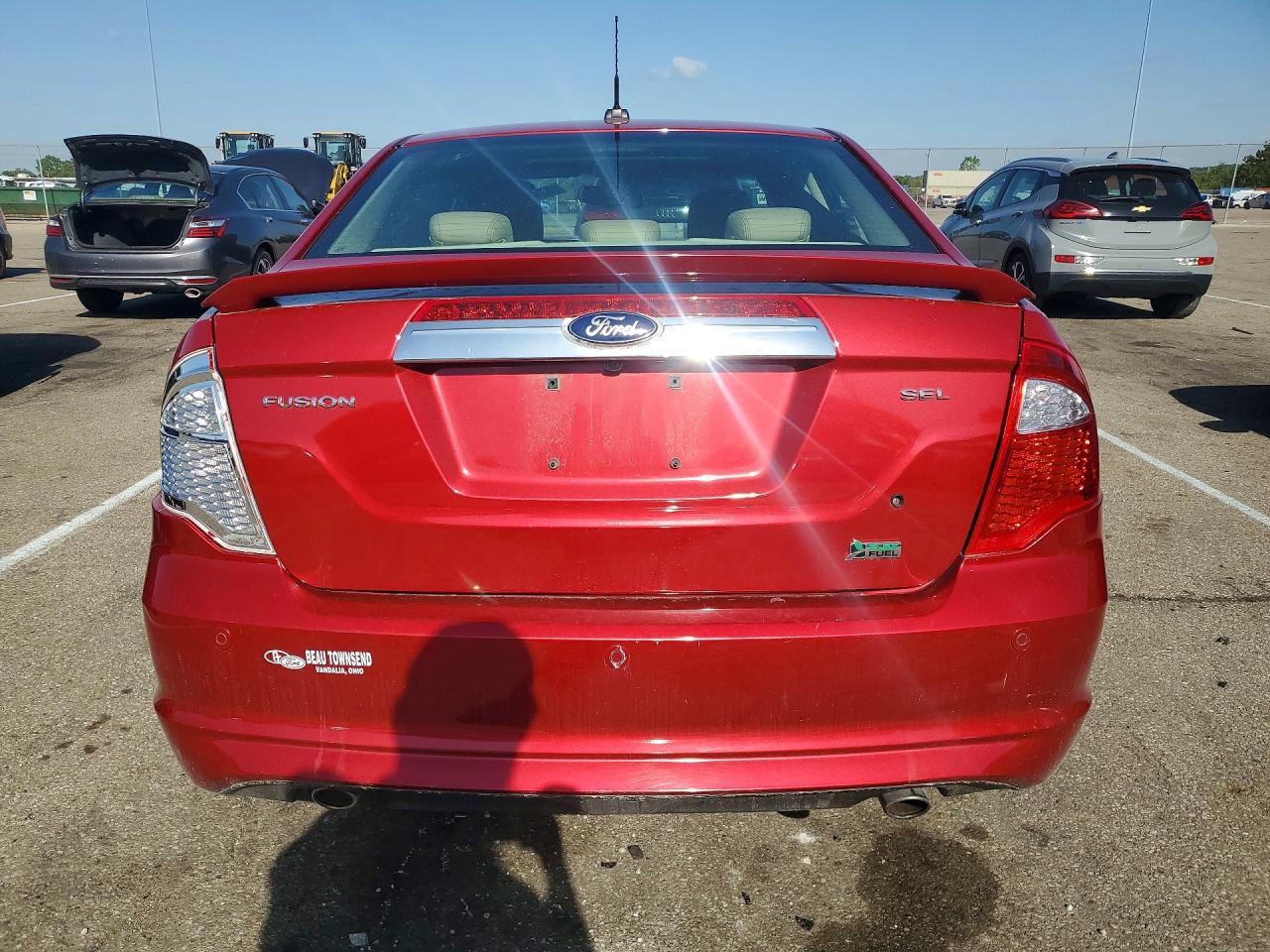 2010 Ford Fusion Sel Maroon vin: 3FAHP0JG8AR348971