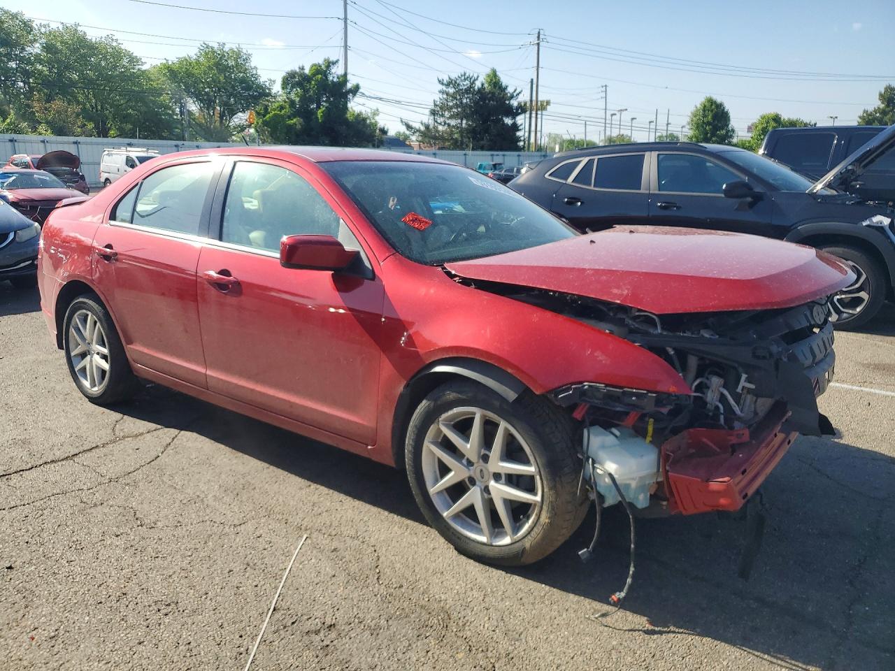 2010 Ford Fusion Sel Maroon vin: 3FAHP0JG8AR348971