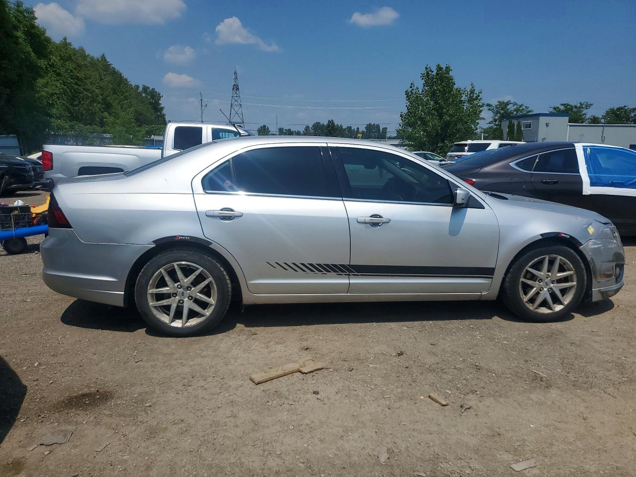 2011 Ford Fusion Sel Silver vin: 3FAHP0JG8BR245342