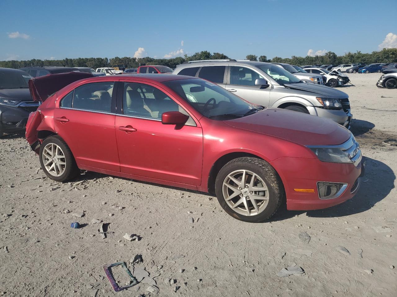 2012 Ford Fusion Sel Red vin: 3FAHP0JG8CR294445