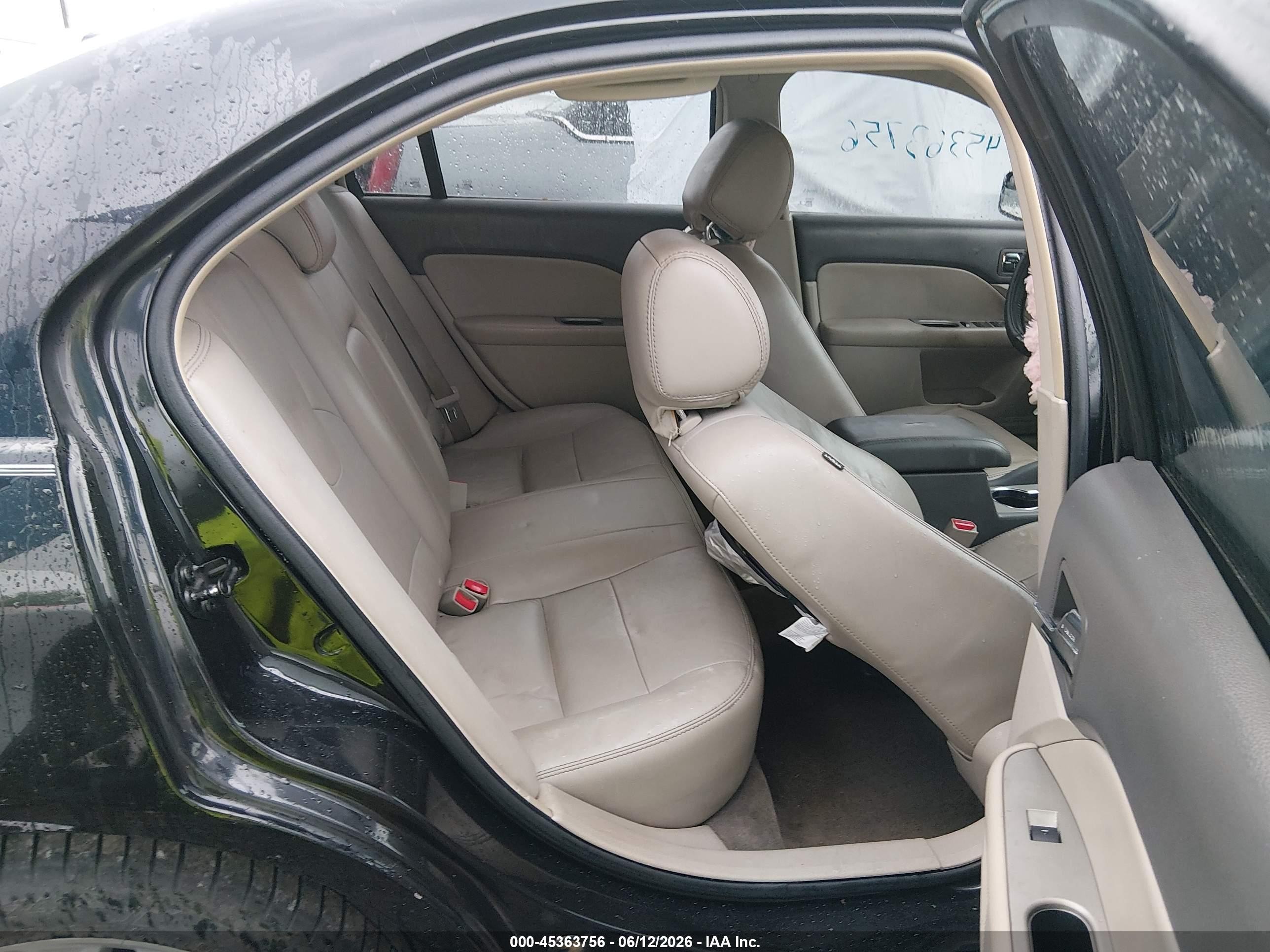 2012 Ford Fusion Sel Black vin: 3FAHP0JG8CR450449