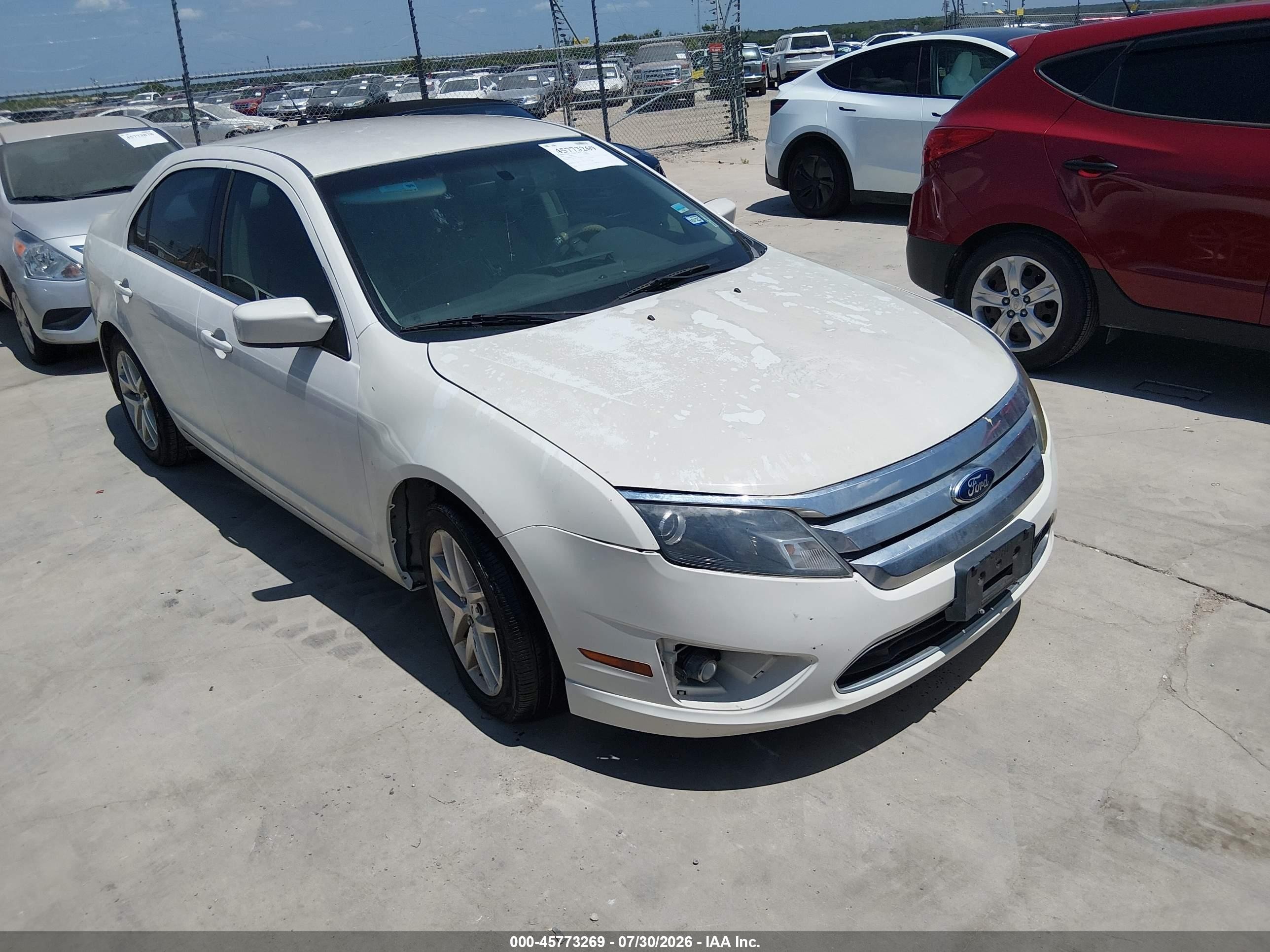 2010 Ford Fusion Sel White vin: 3FAHP0JG9AR389254