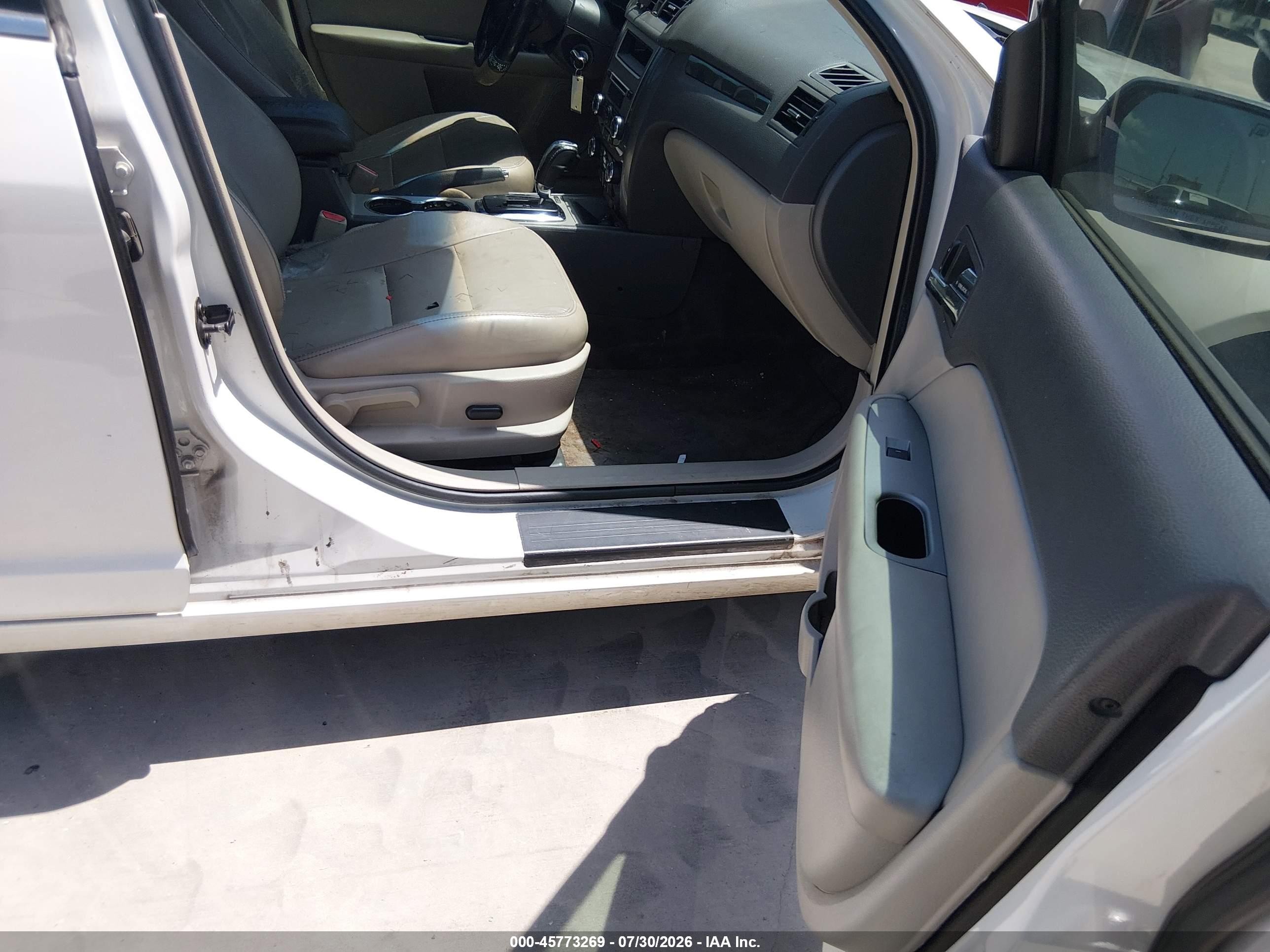 2010 Ford Fusion Sel Белый vin: 3FAHP0JG9AR389254